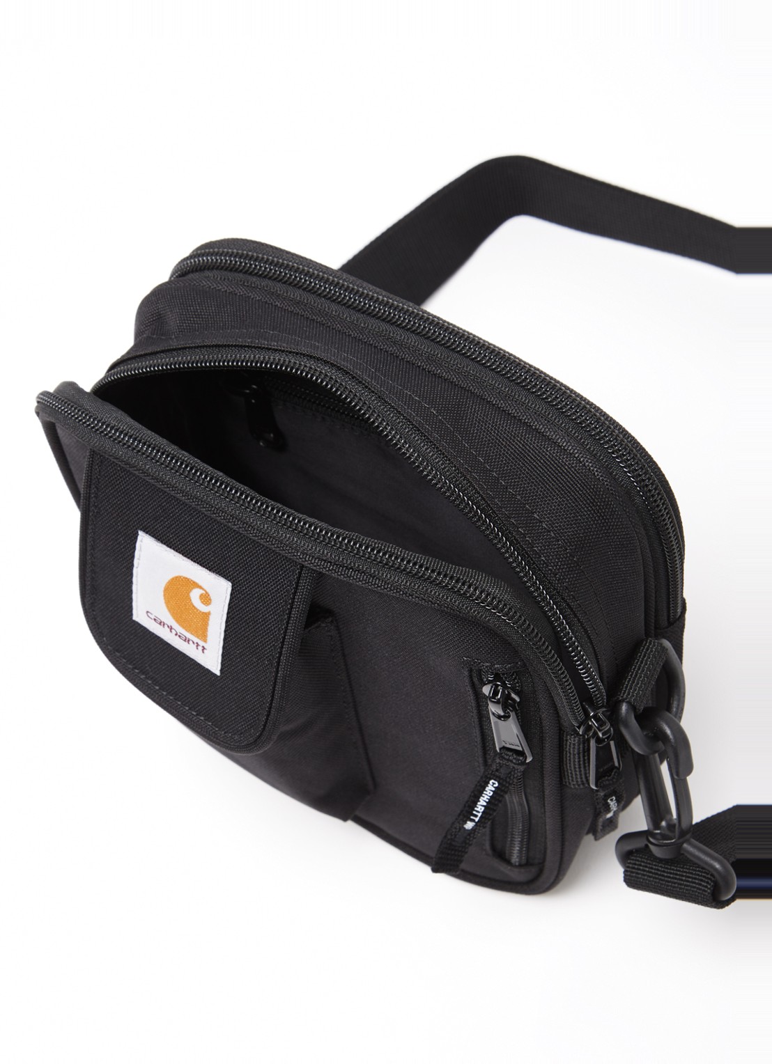 Carhartt WIP Essentials Small crossbodytas met logo - detail 2 zwart