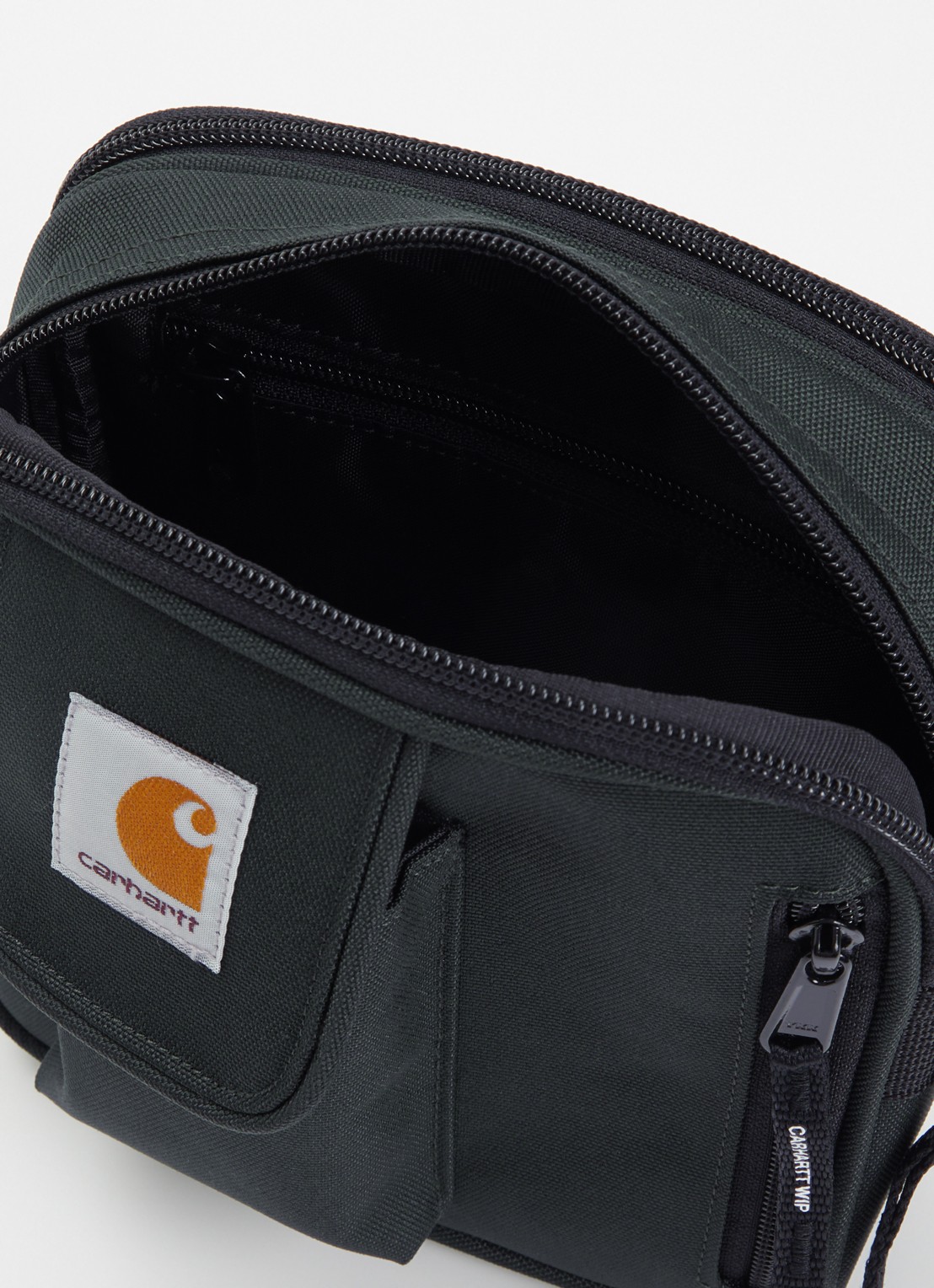 Carhartt WIP Essentials Small crossbodytas met logo - detail 2 donkergroen