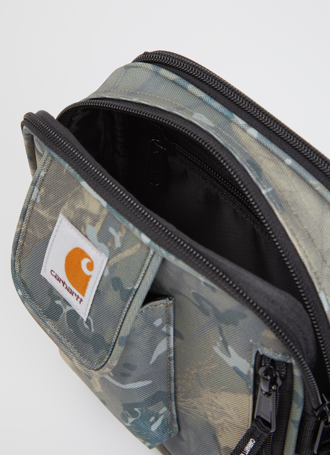 Carhartt WIP Essentials Small crossbodytas met logo - detail 5 legergroen