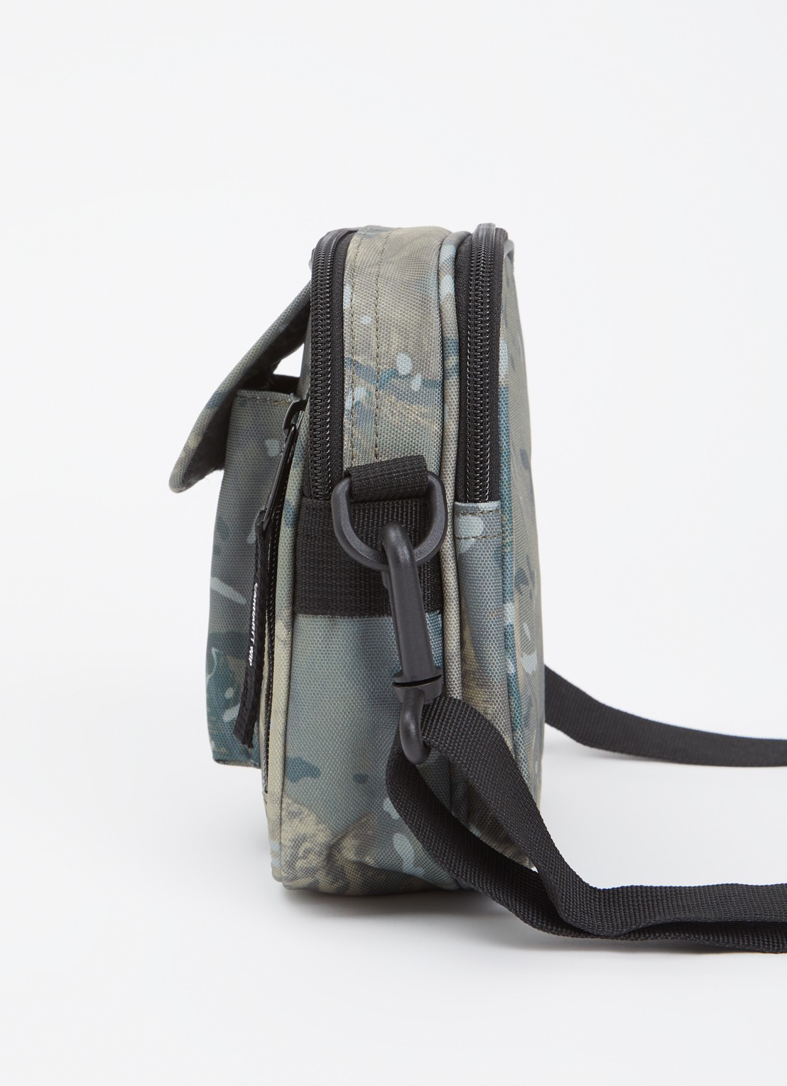Carhartt WIP Essentials Small crossbodytas met logo - detail 6 legergroen