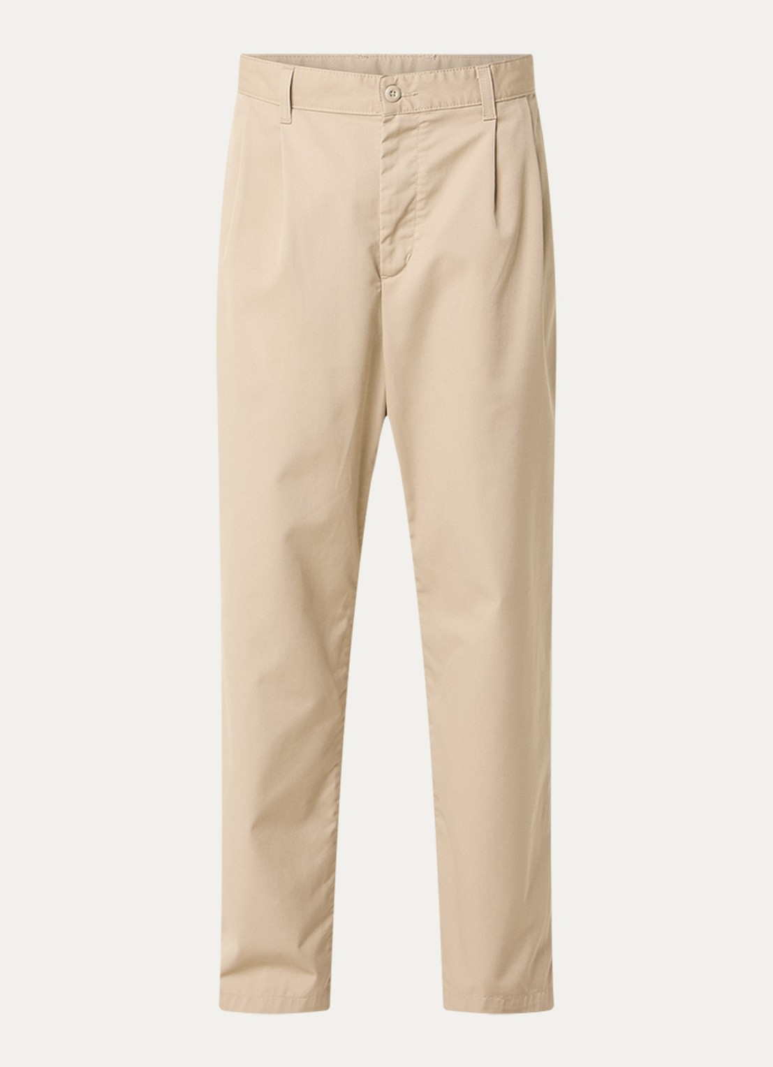 Carhartt WIP Evan loose fit broek met steekzakken - voorkant 4 beige