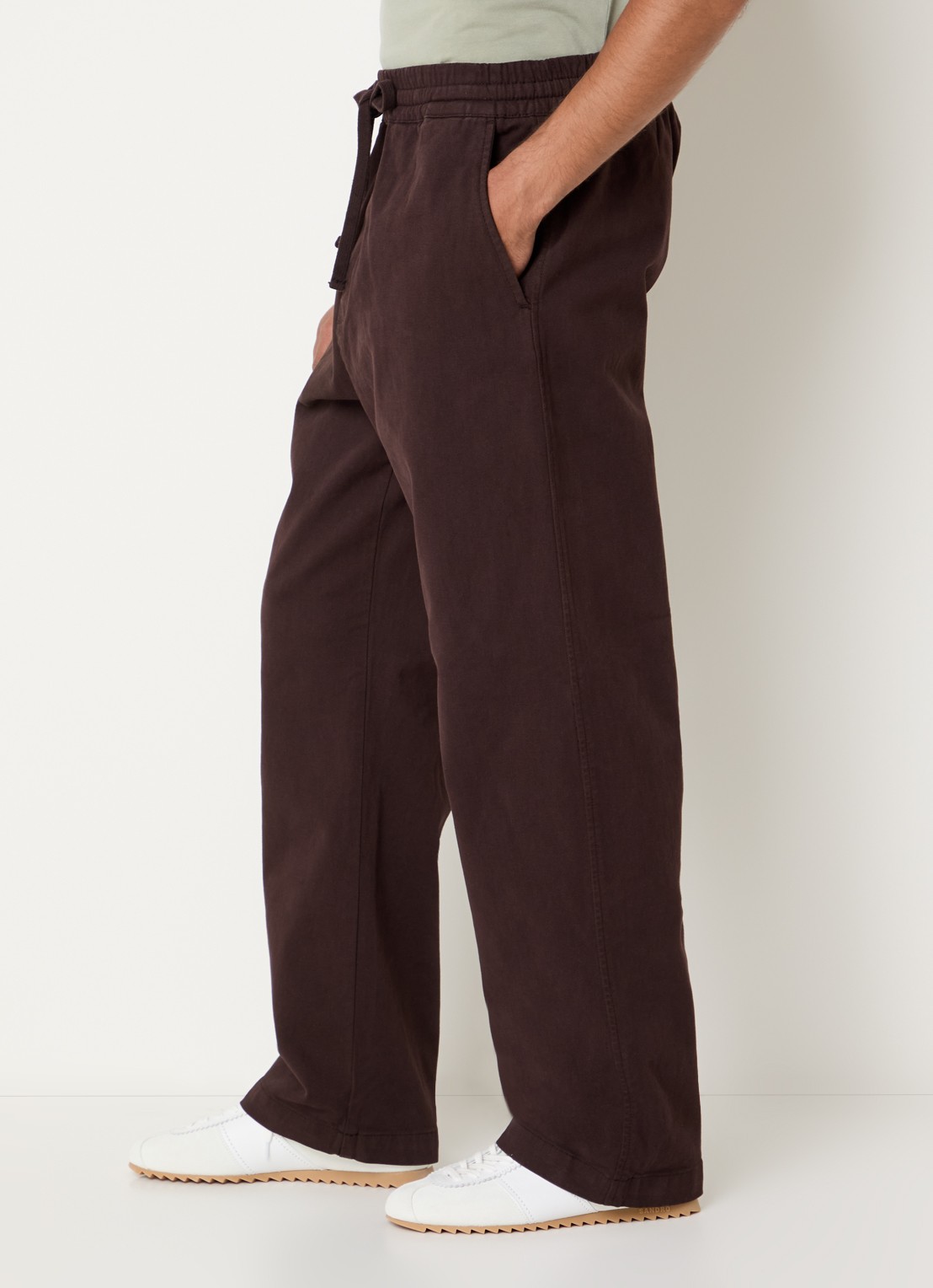 Carhartt WIP Floyde straight fit broek met steekzakken - detail 5 bruin