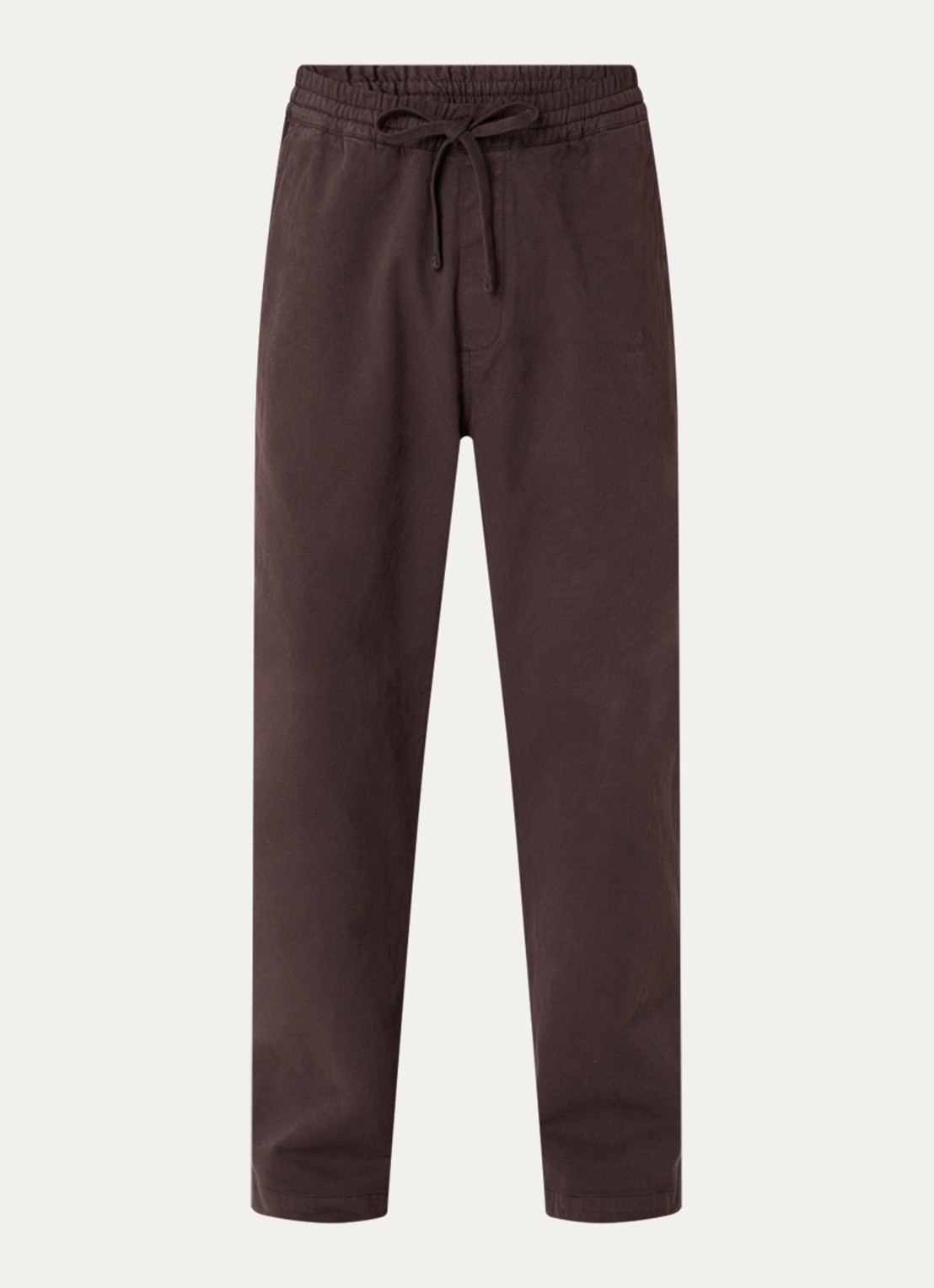 Carhartt WIP Floyde straight fit broek met steekzakken - voorkant 2 bruin