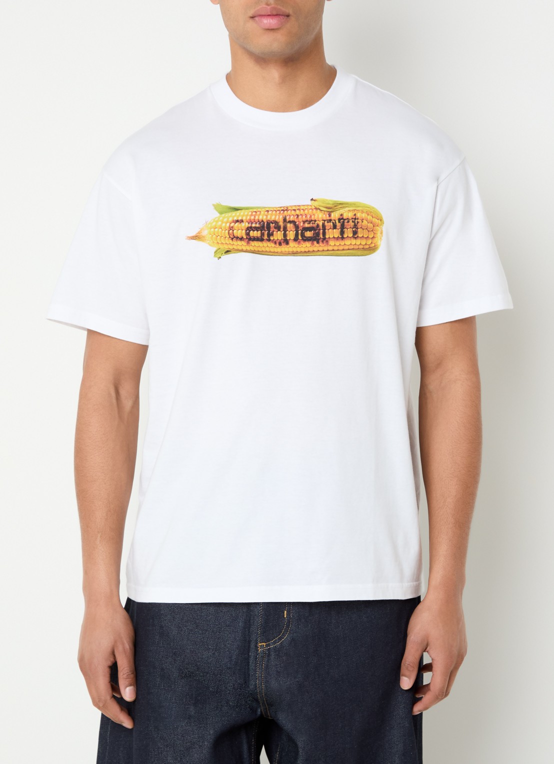Carhartt WIP Hot Cob T-shirt met logoprint - detail 4 wit
