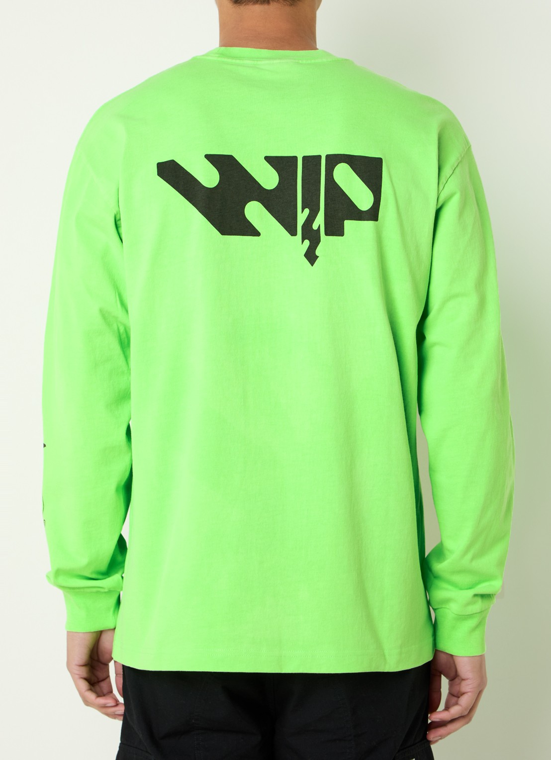 Carhartt WIP Industry T-shirt van  katoen met logo- en backprint  - achterkant 4 felgroen