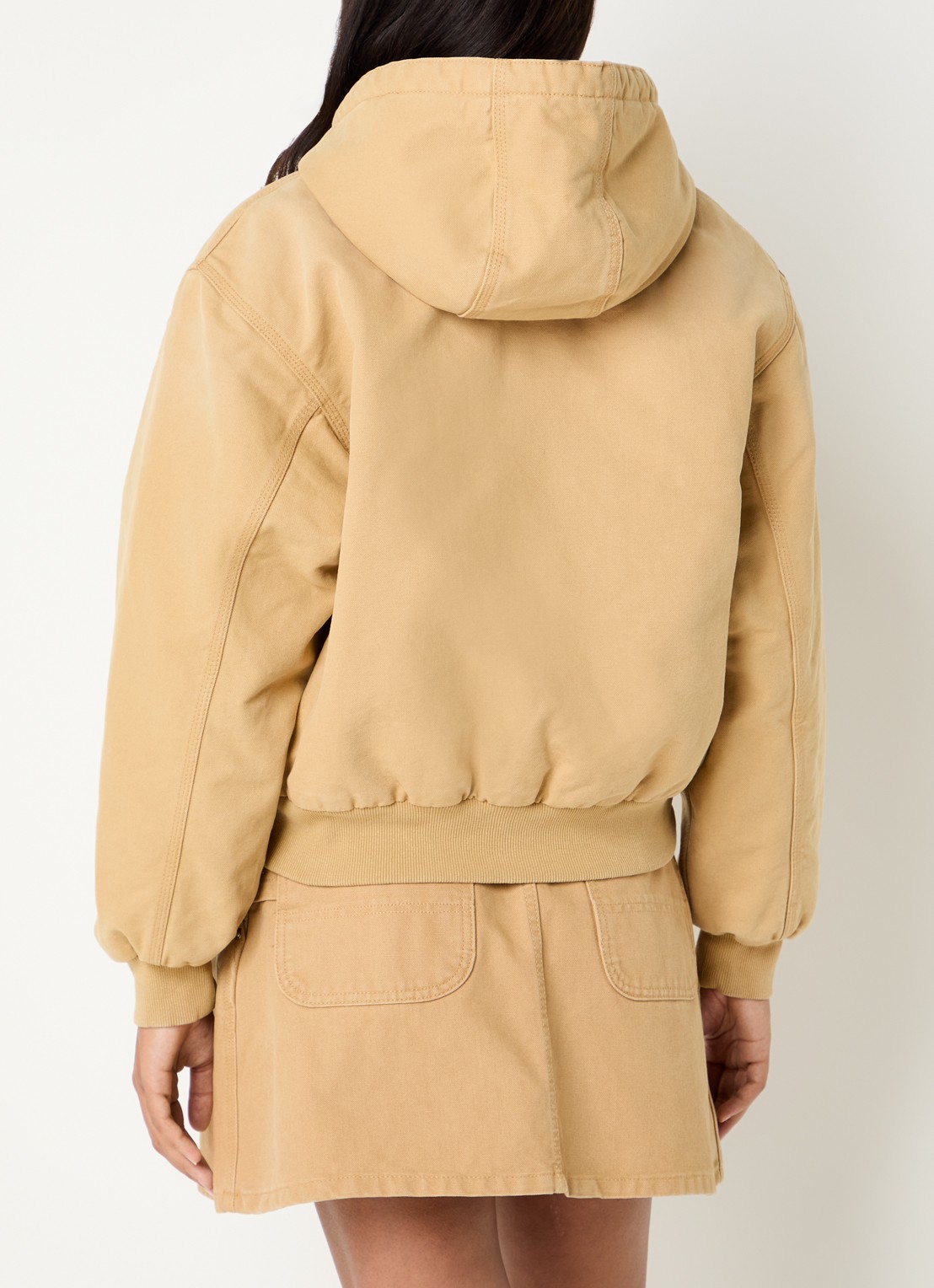 Carhartt WIP Jack met logo en steekzakken - achterkant 2 camel