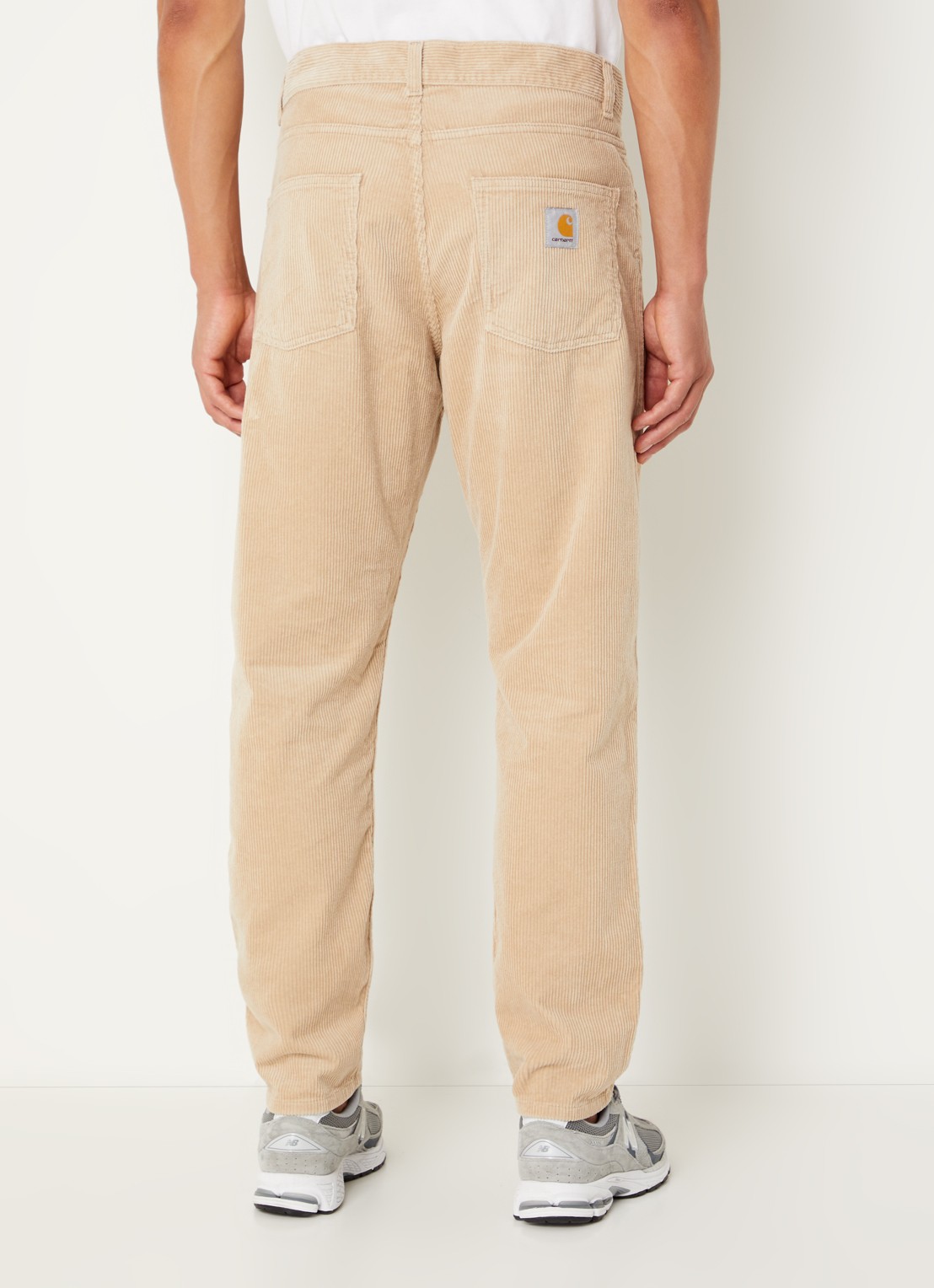 Carhartt WIP Jadon straight leg jeans met donkere wassing  - achterkant beige