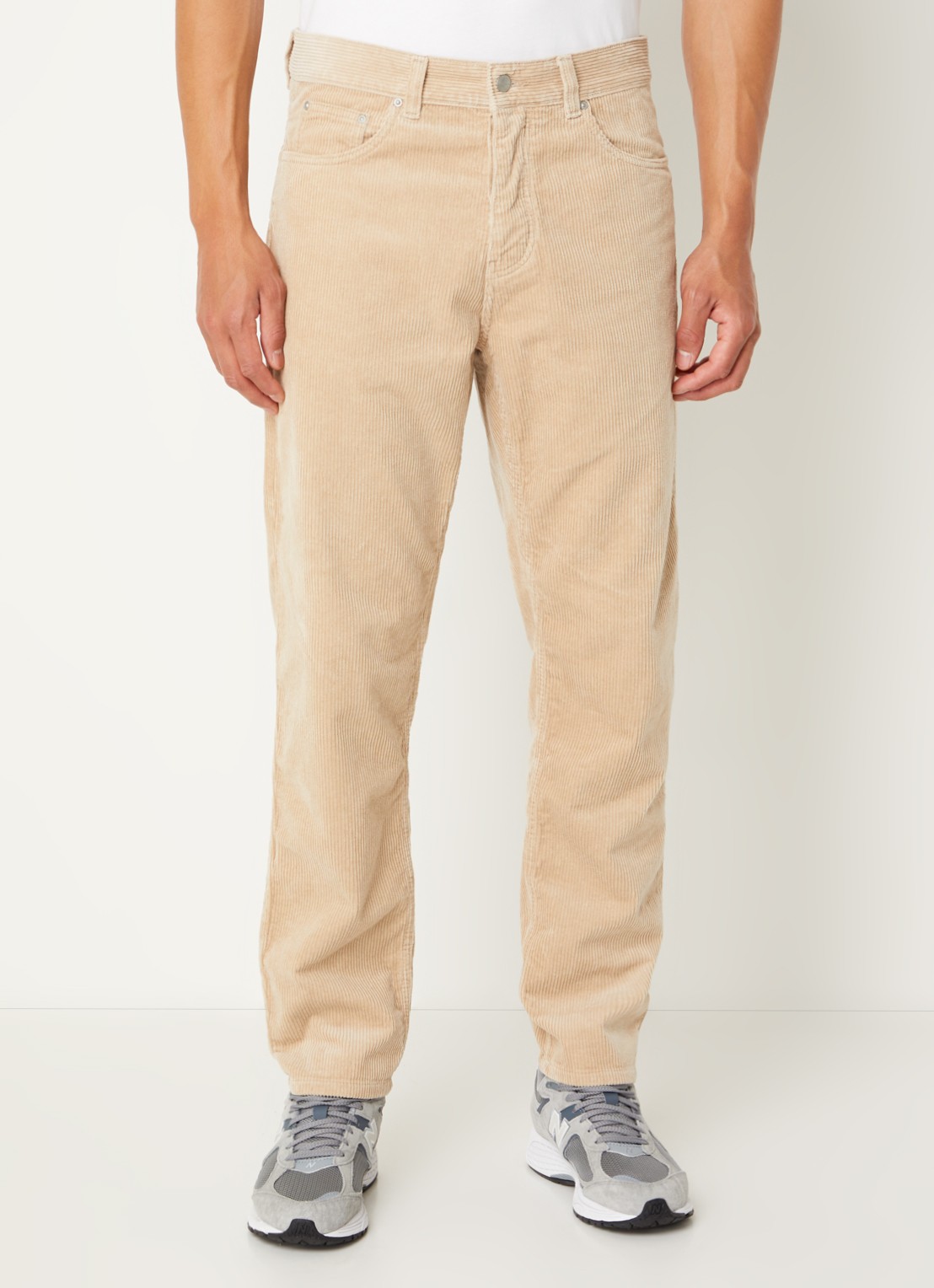 Carhartt WIP Jadon straight leg jeans met donkere wassing  - detail 2 beige