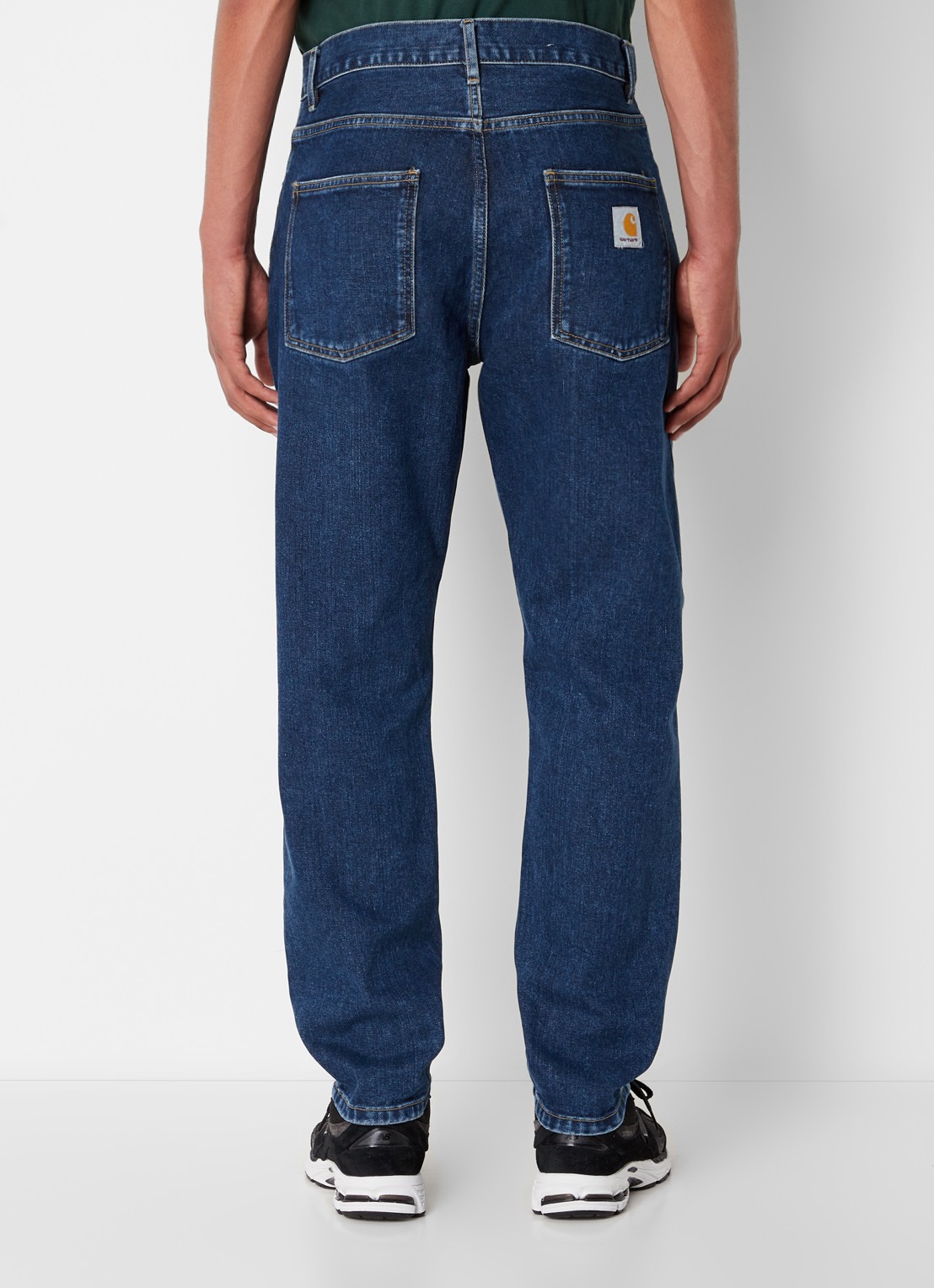 Carhartt WIP Jadon straight leg jeans met donkere wassing  - achterkant 5 indigo