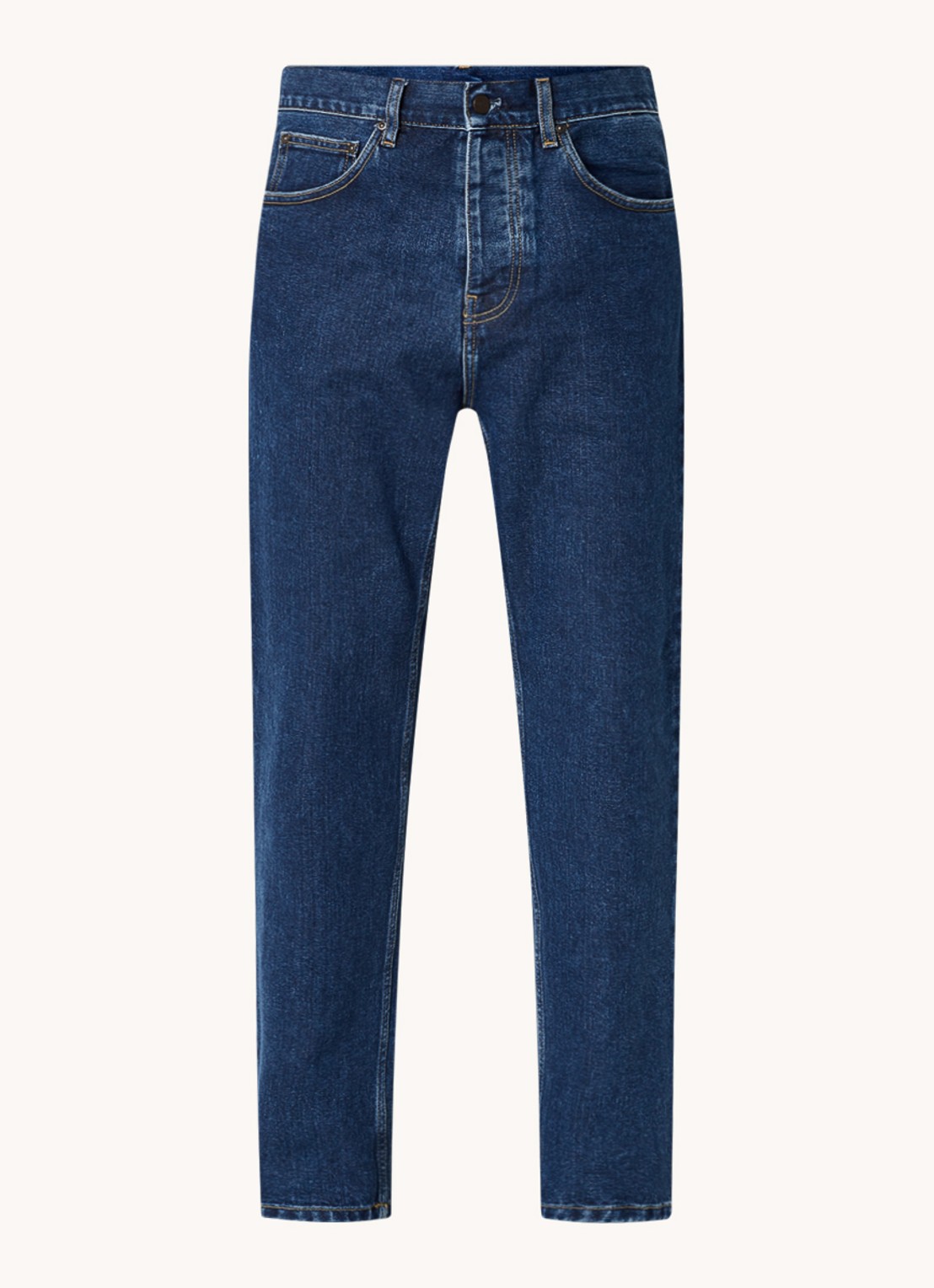 Carhartt WIP Jadon straight leg jeans met donkere wassing  - voorkant 3 indigo