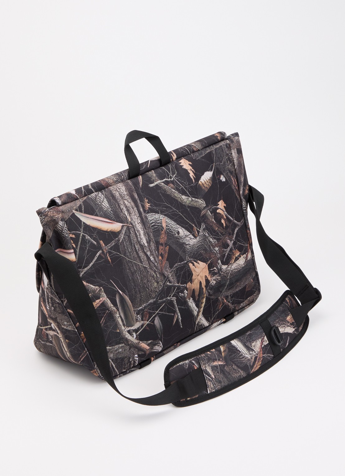 Carhartt WIP Jake crossbodytas met logo en verstelbare schouderriem - achterkant zwart