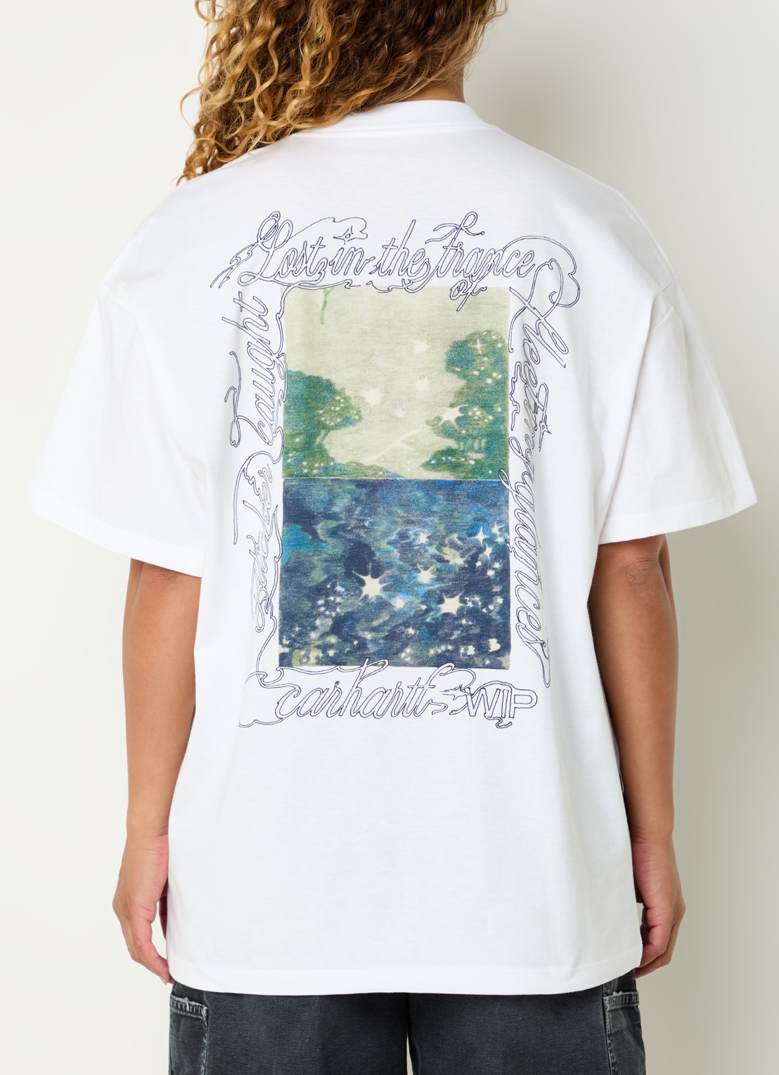 Carhartt WIP Julia T-shirt met logo- en backprint - detail 2 wit
