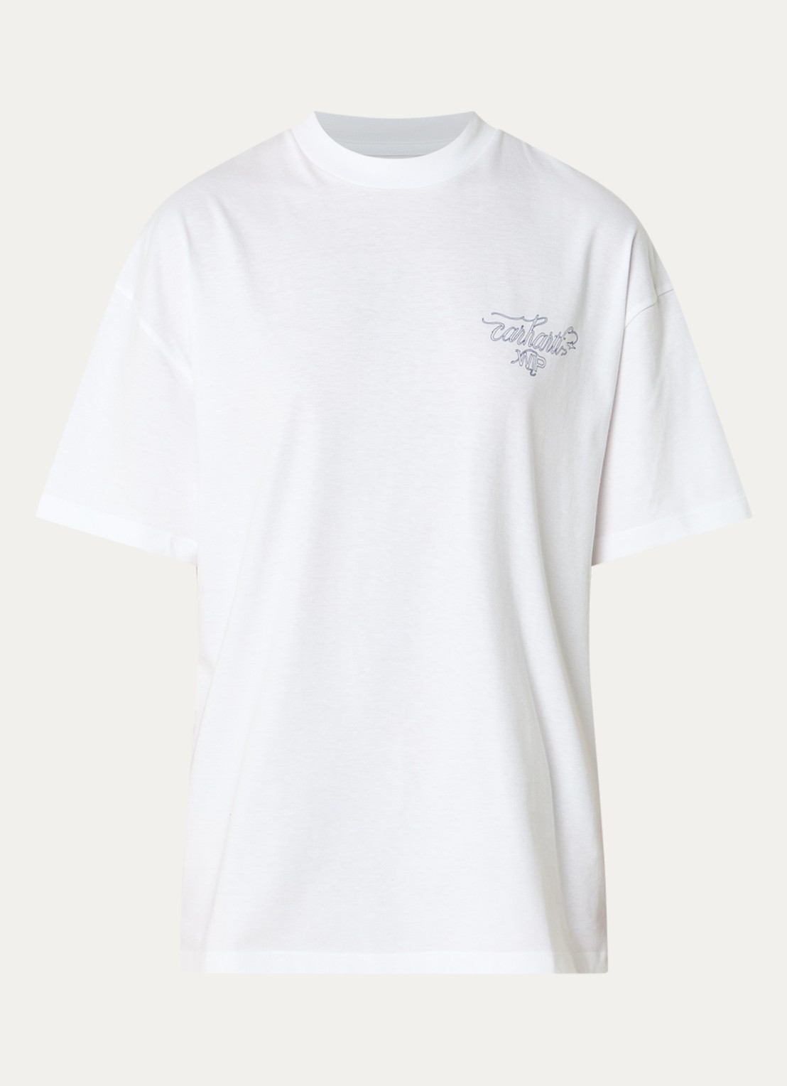 Carhartt WIP Julia T-shirt met logo- en backprint - voorkant 3 wit