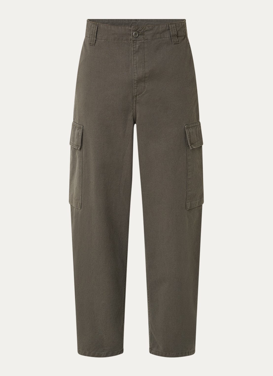 Carhartt WIP Kade loose fit cargobroek met klepzakken - voorkant 4 legergroen
