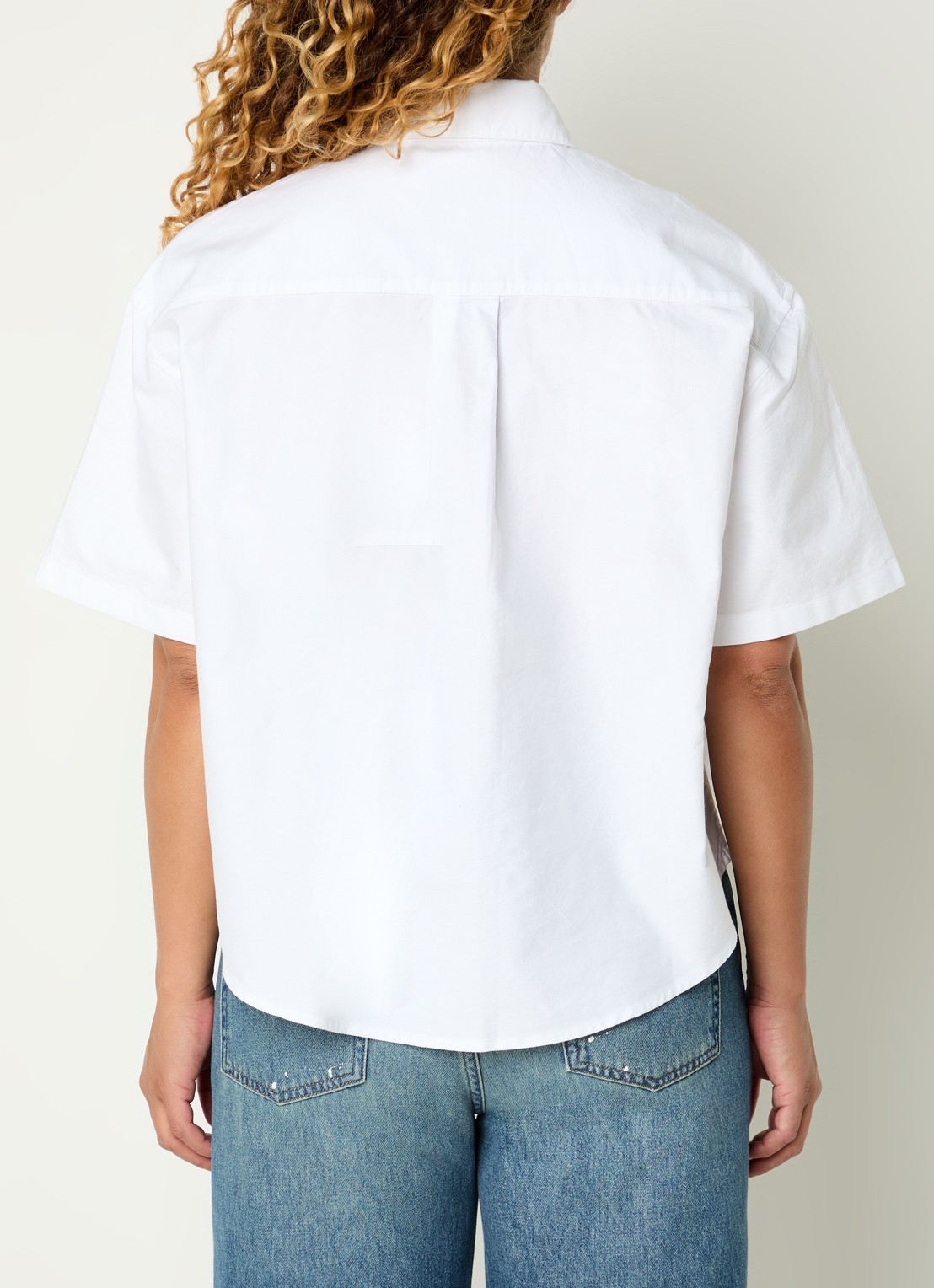 Carhartt WIP Kaia blouse met logoborduring - achterkant 4 wit