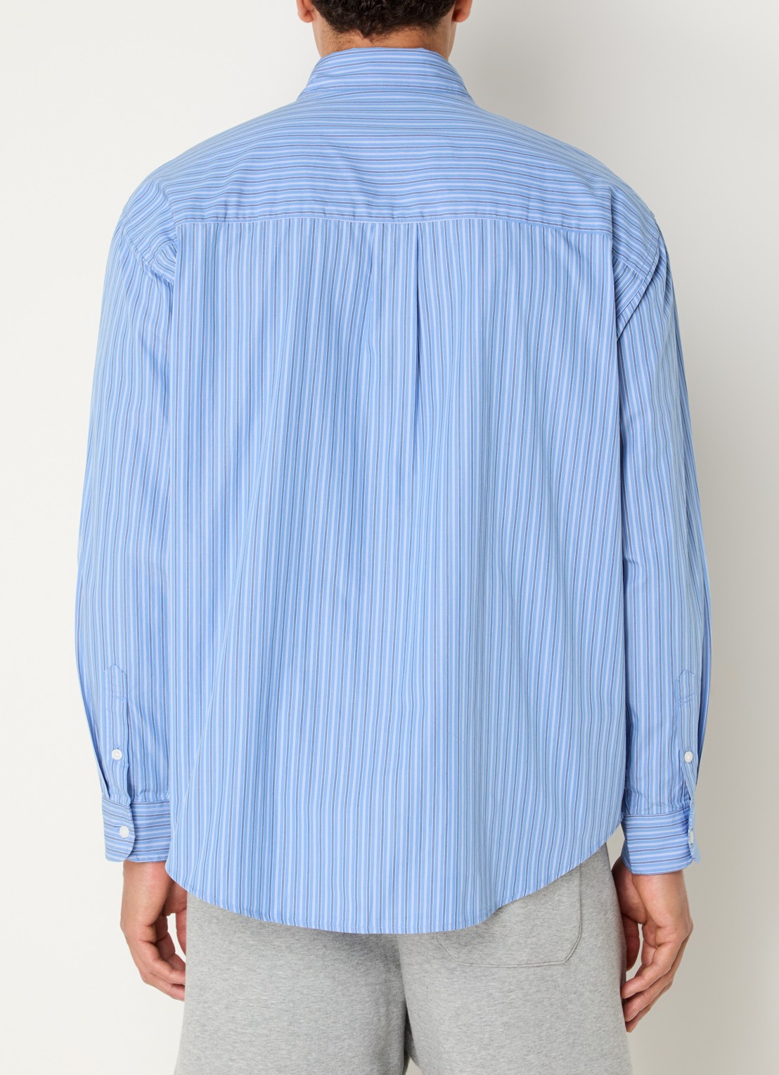 Carhartt WIP Keene regular fit overhemd met streepprint - achterkant 2 blauw