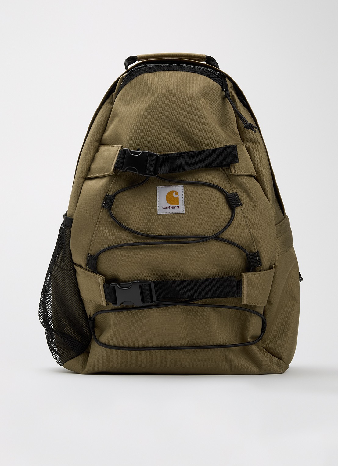 Carhartt WIP Kickflip rugzak met logo - voorkant 2 mosgroen