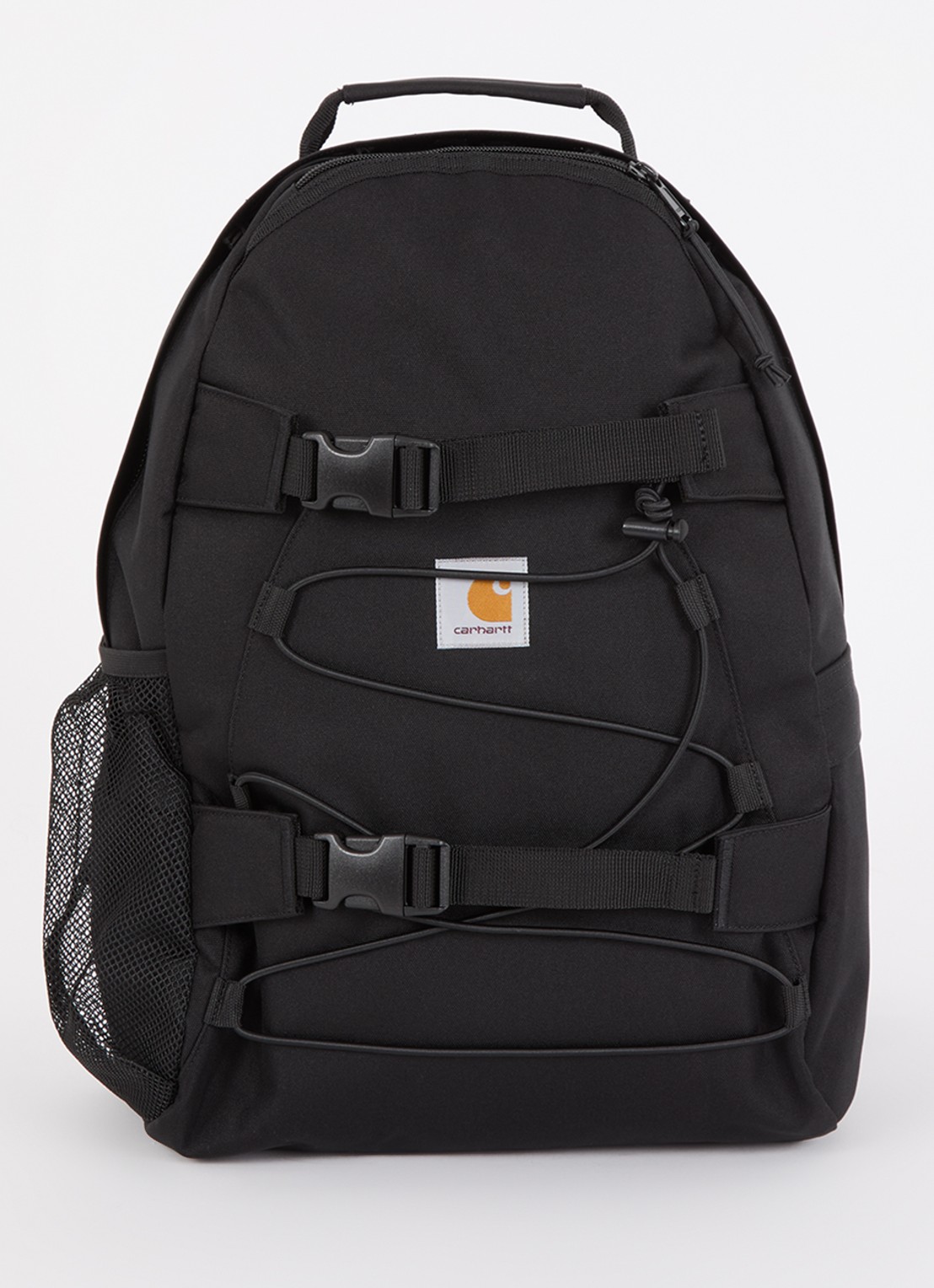 Carhartt WIP Kickflip rugzak met logo - voorkant 2 zwart