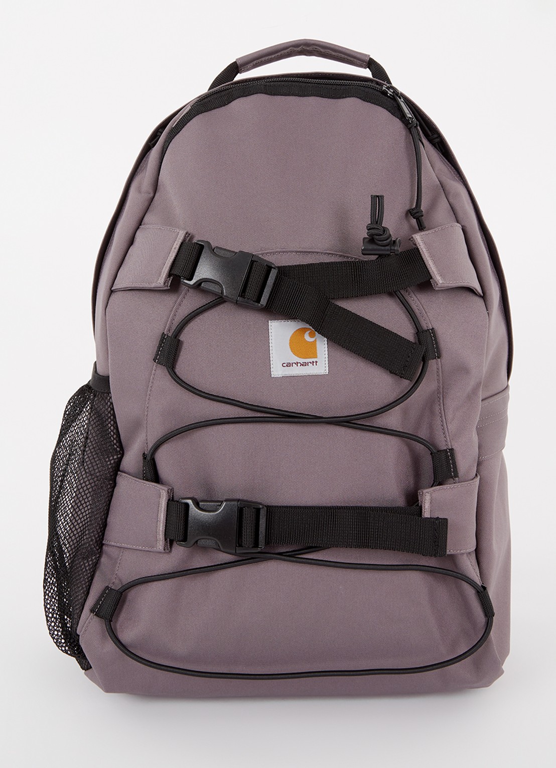 Carhartt WIP Kickflip rugzak met logo - voorkant antraciet