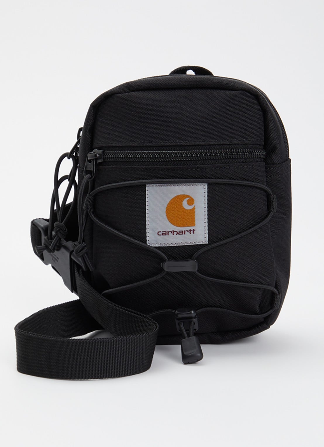 Carhartt WIP Kickflip schoudertas met logo - voorkant 5 zwart