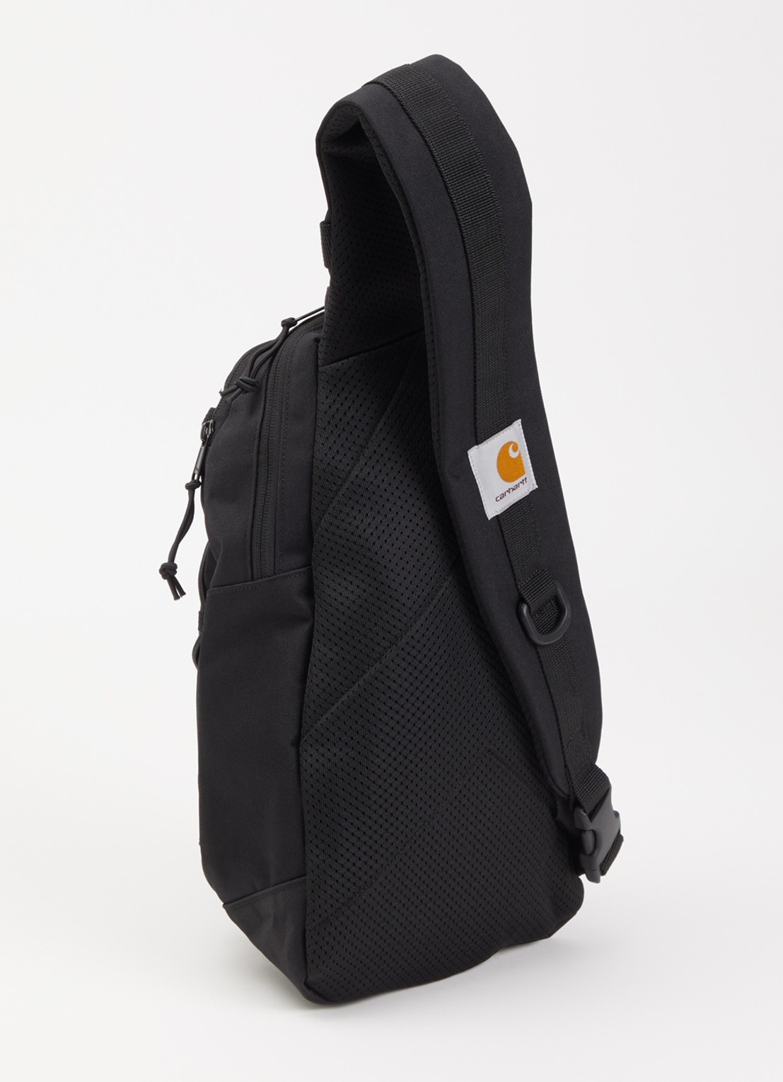 Carhartt WIP Kyle schoudertas met logo en verstelbare schouderriem - achterkant zwart