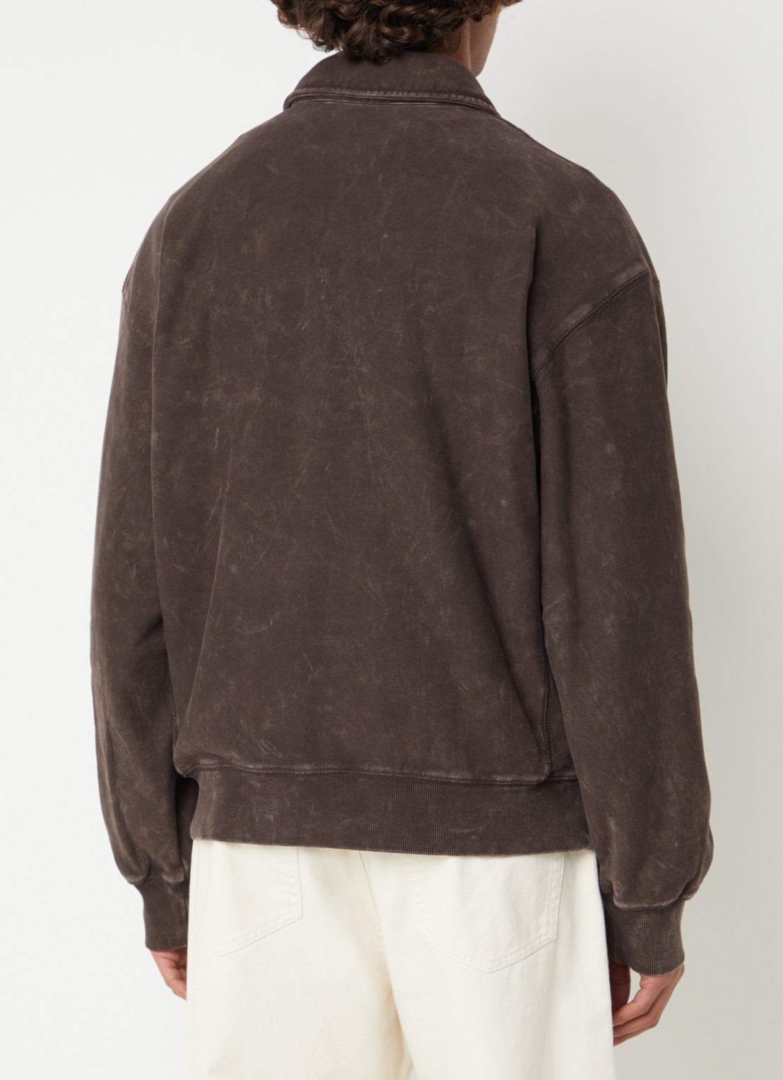 Carhartt WIP Lambert sweater met logo - achterkant 2 bruin