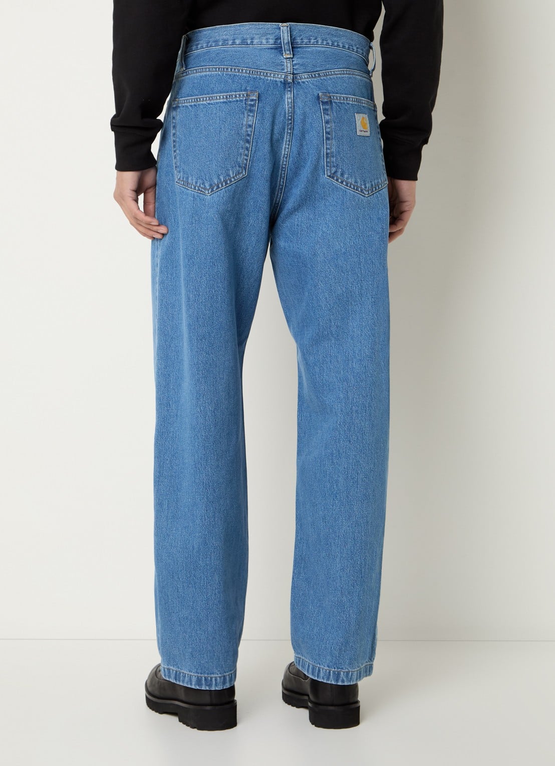 Carhartt WIP Landon loose fit jeans met medium wassing - achterkant 3 indigo