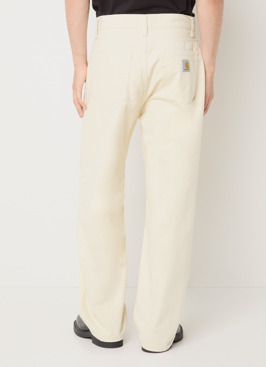 Carhartt WIP Landon tapered jeans met gekleurde wassing - achterkant creme