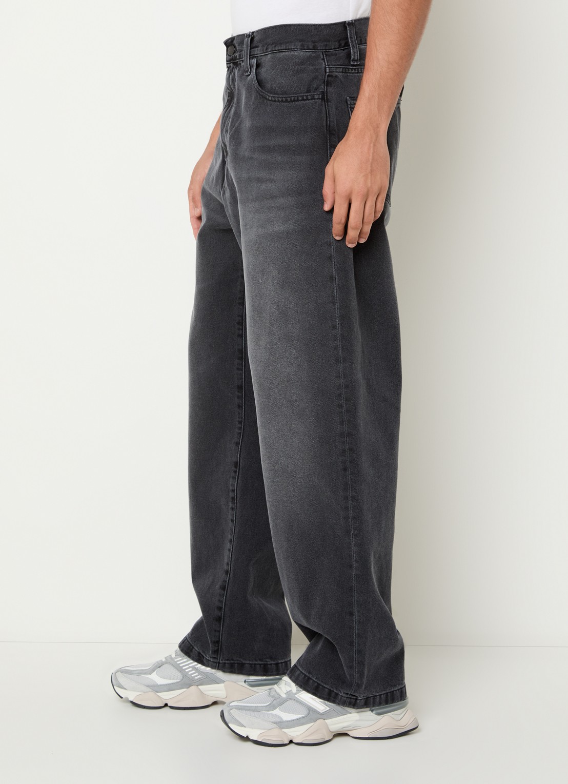 Carhartt WIP Landon wide leg jeans met gekleurde wassing - detail 5 zwart