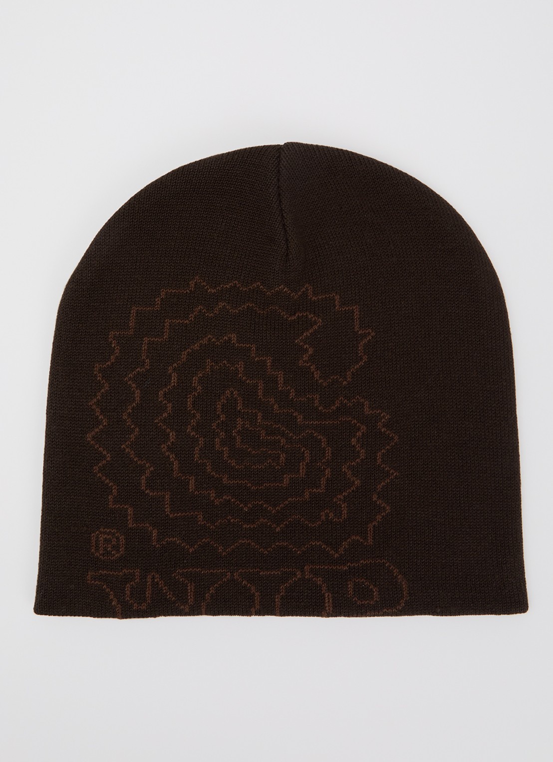 Carhartt WIP Limn C muts met print  - voorkant bruin