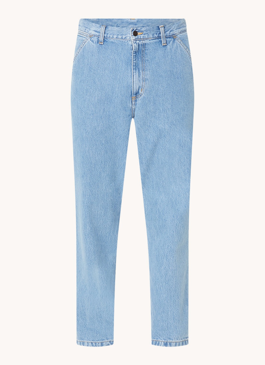 Carhartt WIP Loose fit jeans met lichte wassing - voorkant 4 indigo