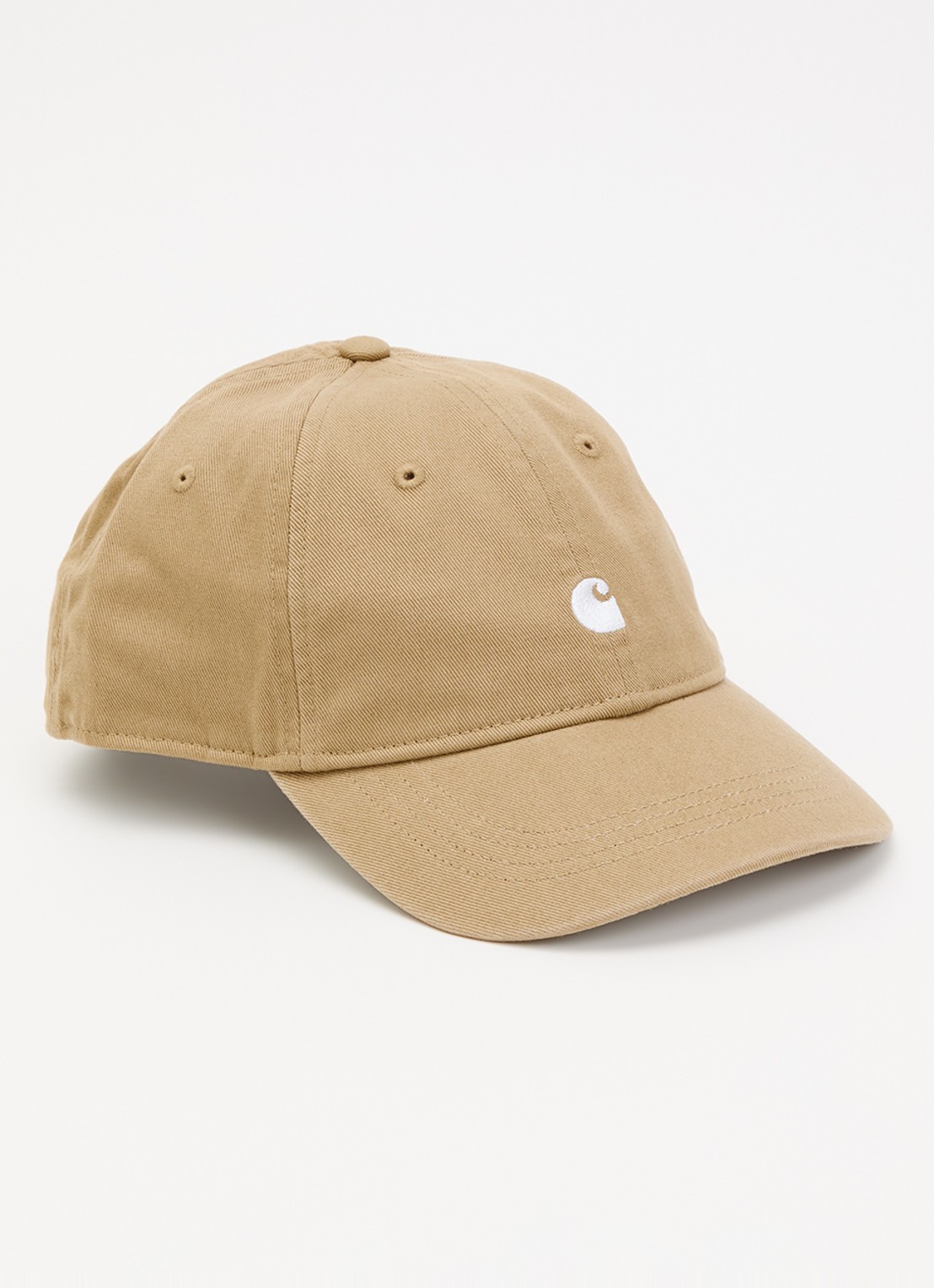 Carhartt WIP Madison pet met logoborduring - voorkant olijfgroen