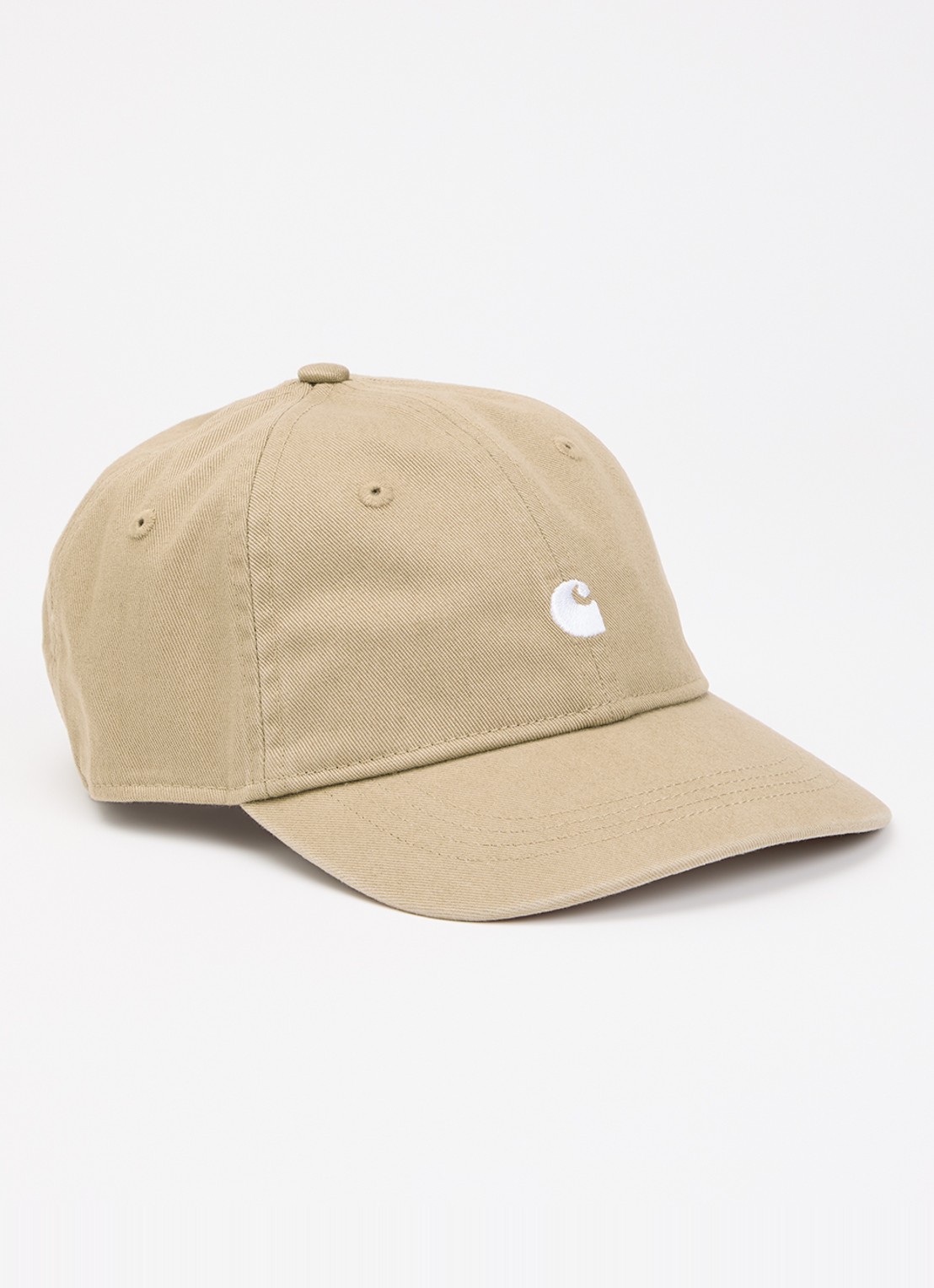 Carhartt WIP Madison pet met logoborduring - voorkant 2 zand