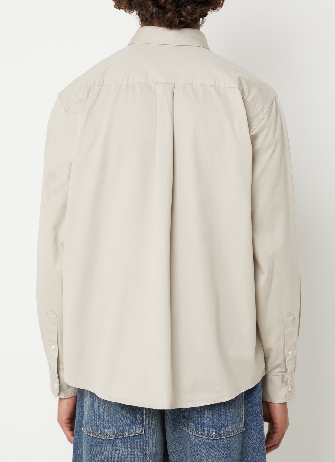 Carhartt WIP Madison regular fit overhemd  - achterkant 4 beige