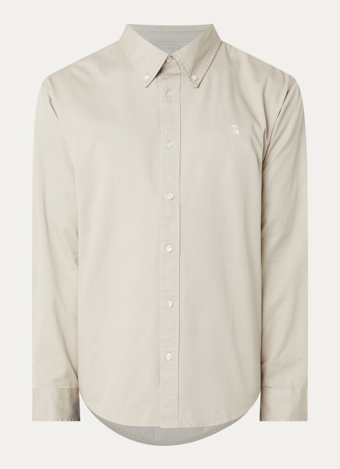 Carhartt WIP Madison regular fit overhemd  - voorkant 2 beige