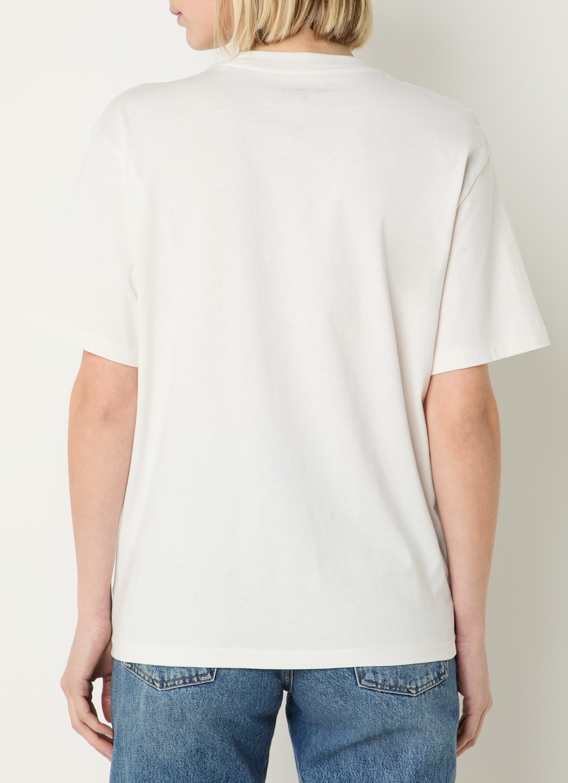 Carhartt WIP Marsala T-shirt met logoborduring - achterkant 4 ivoor