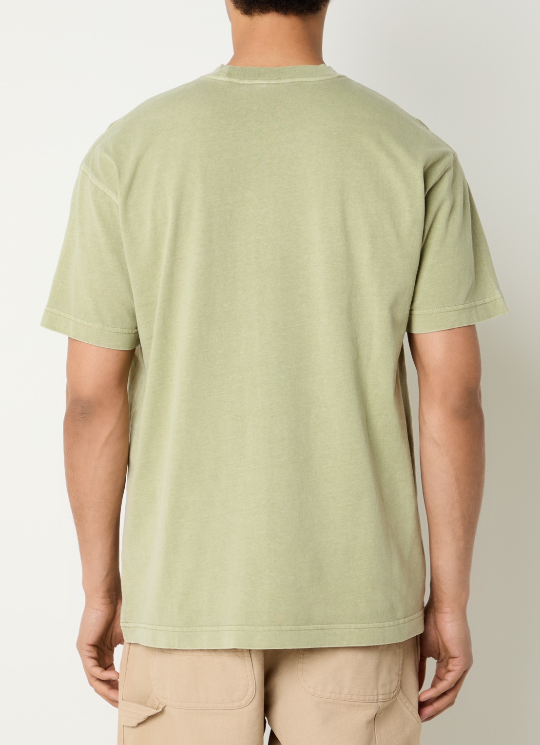 Carhartt WIP Nelson T-shirt met logo - achterkant lichtgroen