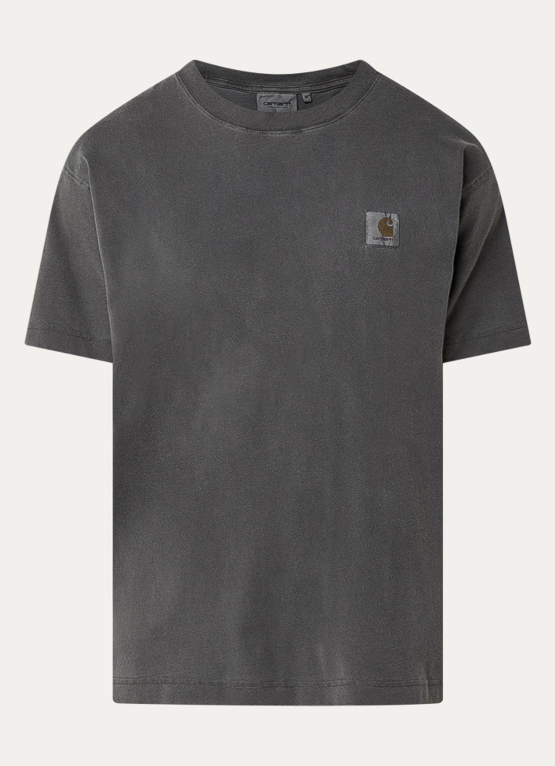 Carhartt WIP Nelson T-shirt met logo - voorkant 2 zwart