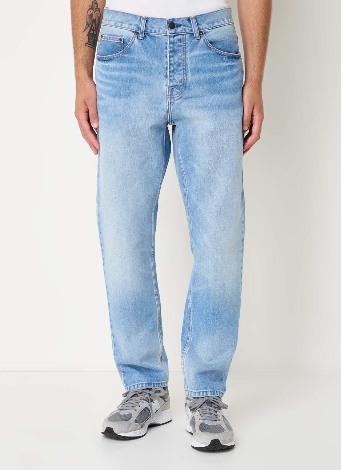Carhartt WIP Newel tapered jeans met steekzakken  - detail 2 jeans