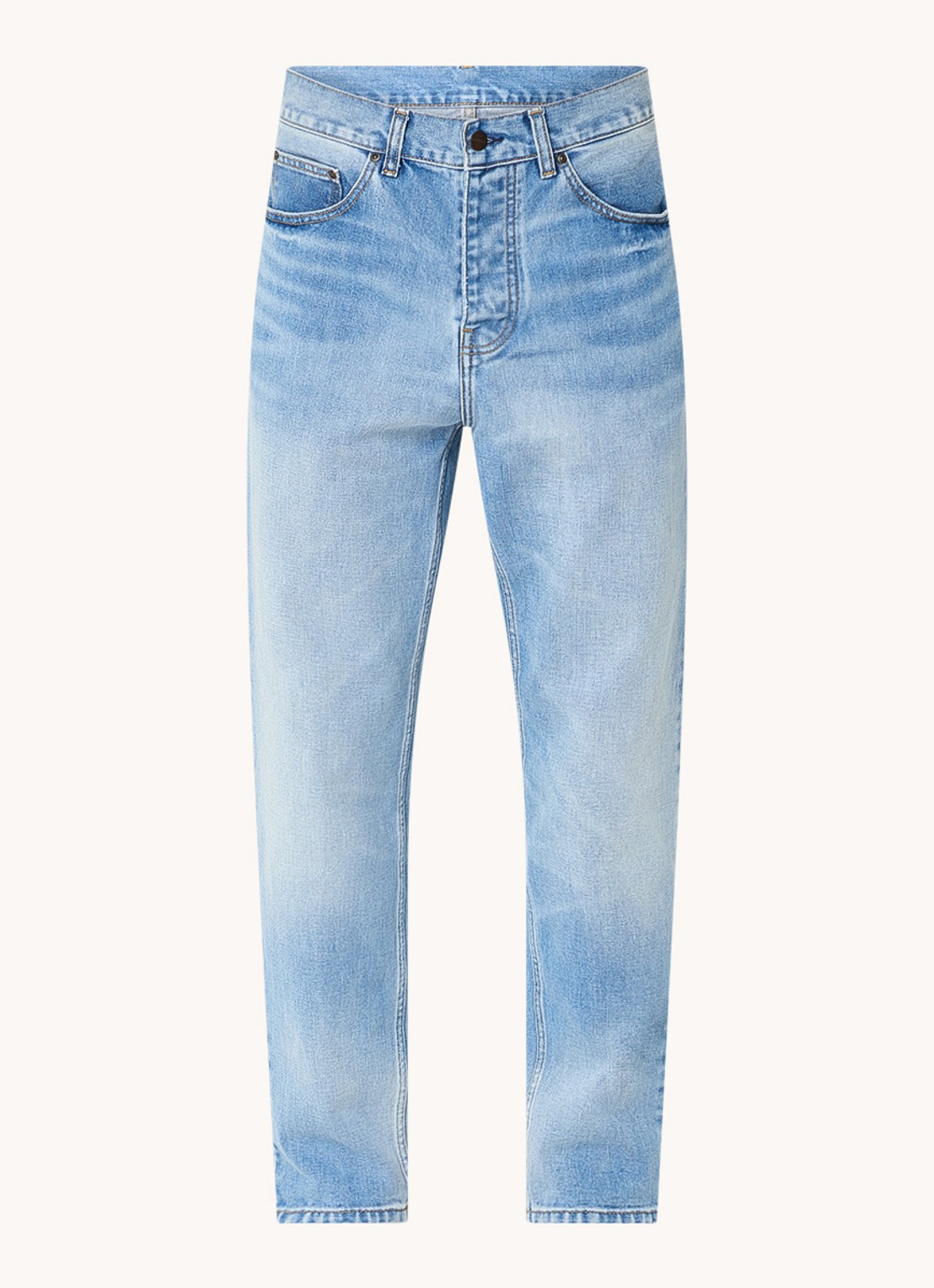 Carhartt WIP Newel tapered jeans met steekzakken  - voorkant 4 jeans