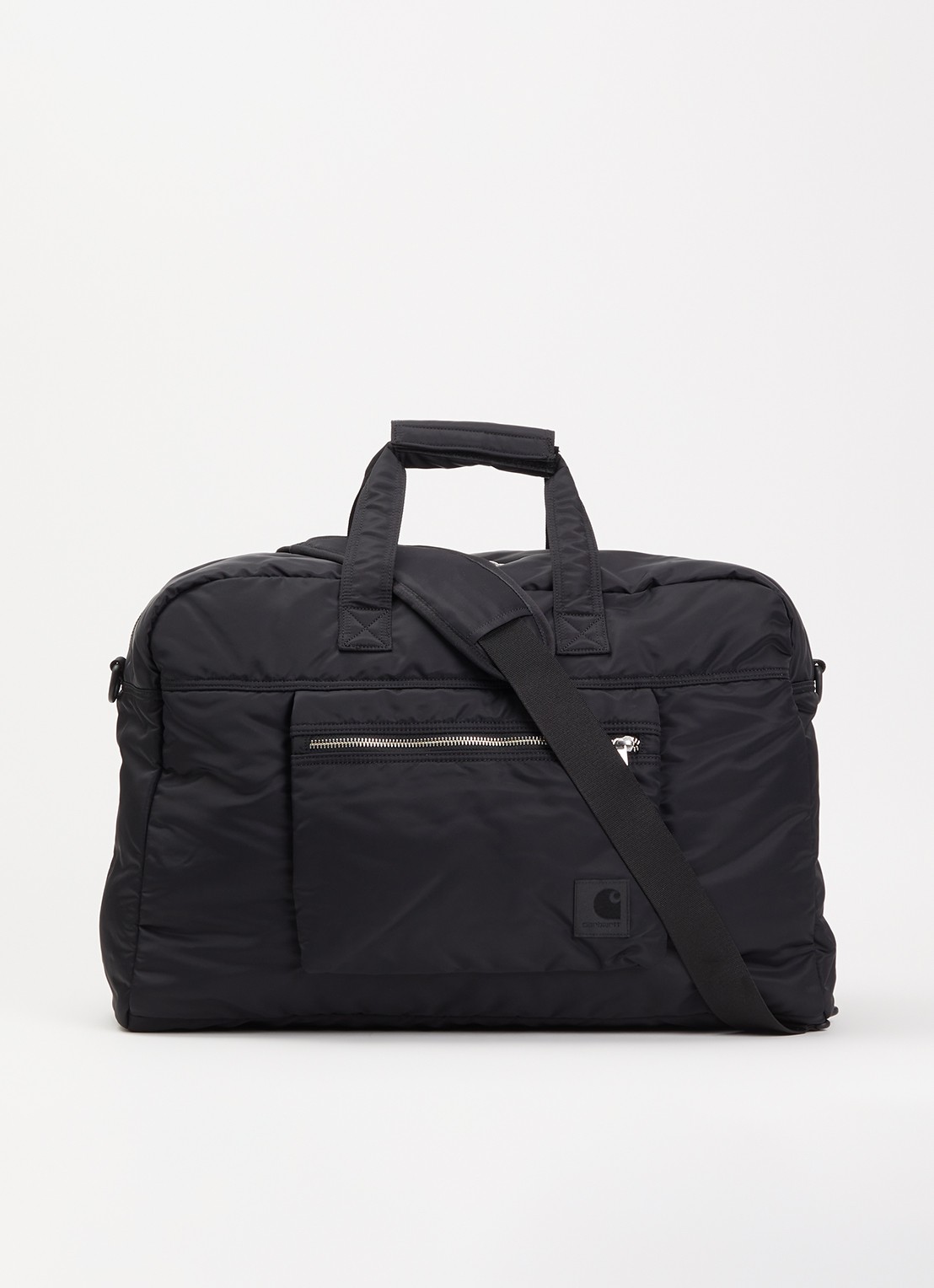 Carhartt WIP Otis weekendtas met afneembare schouderriem - voorkant 2 zwart