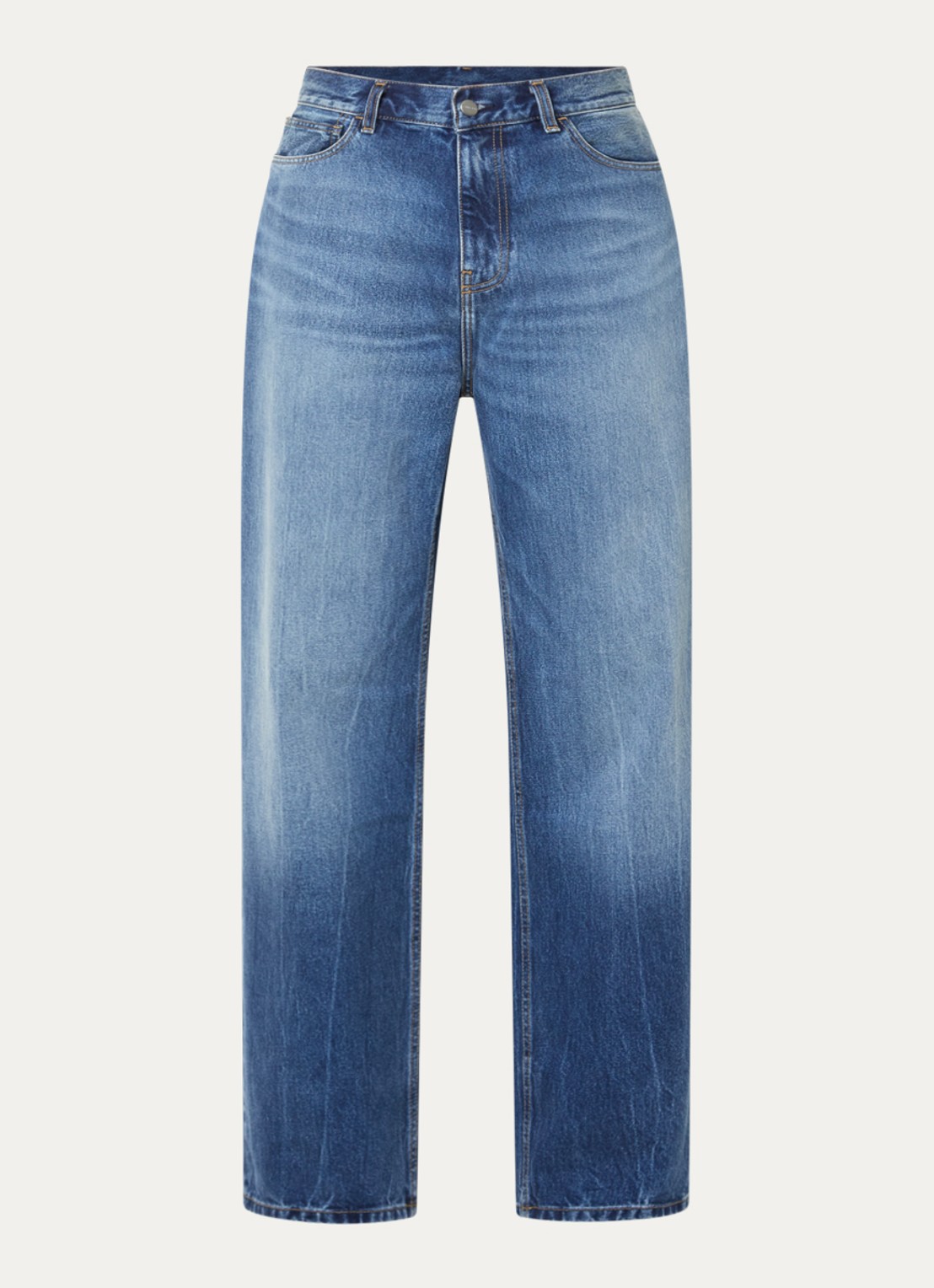 Carhartt WIP Payson wide leg jeans met steekzakken - voorkant 3 blauw