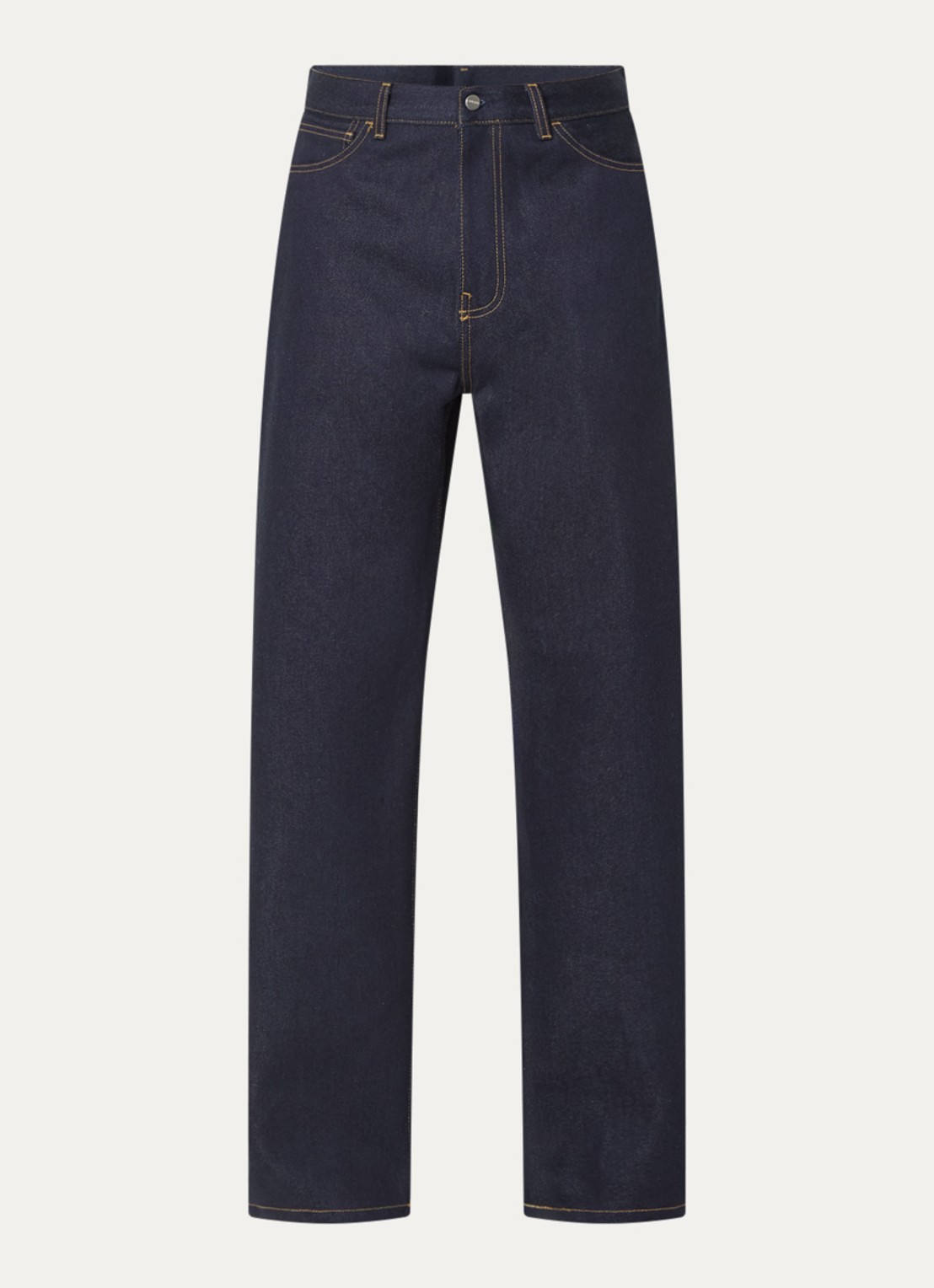 Carhartt WIP Payson wide leg jeans met steekzakken - voorkant 3 donkerblauw