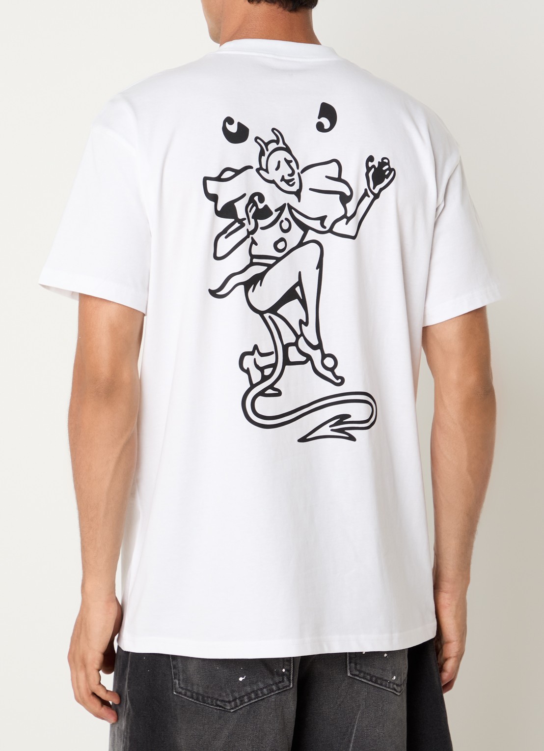 Carhartt WIP Playing Cards T-shirt met logo- en backprint - detail 2 wit