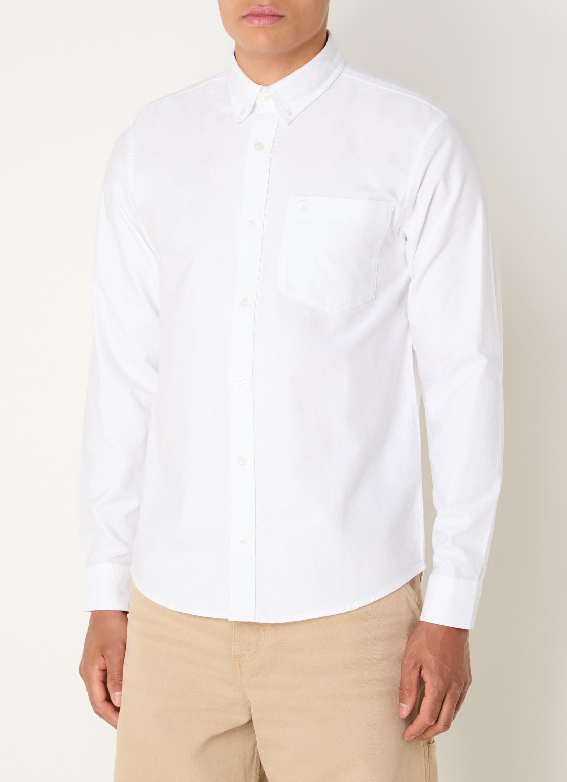 Carhartt WIP Regular fit overhemd met borstzak - detail 2 wit