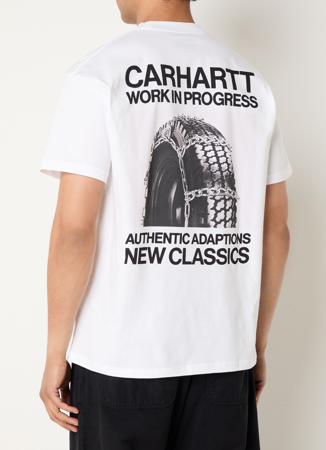 Carhartt WIP Sean Hamilton T-shirt met logo- en backprint - detail 4 wit