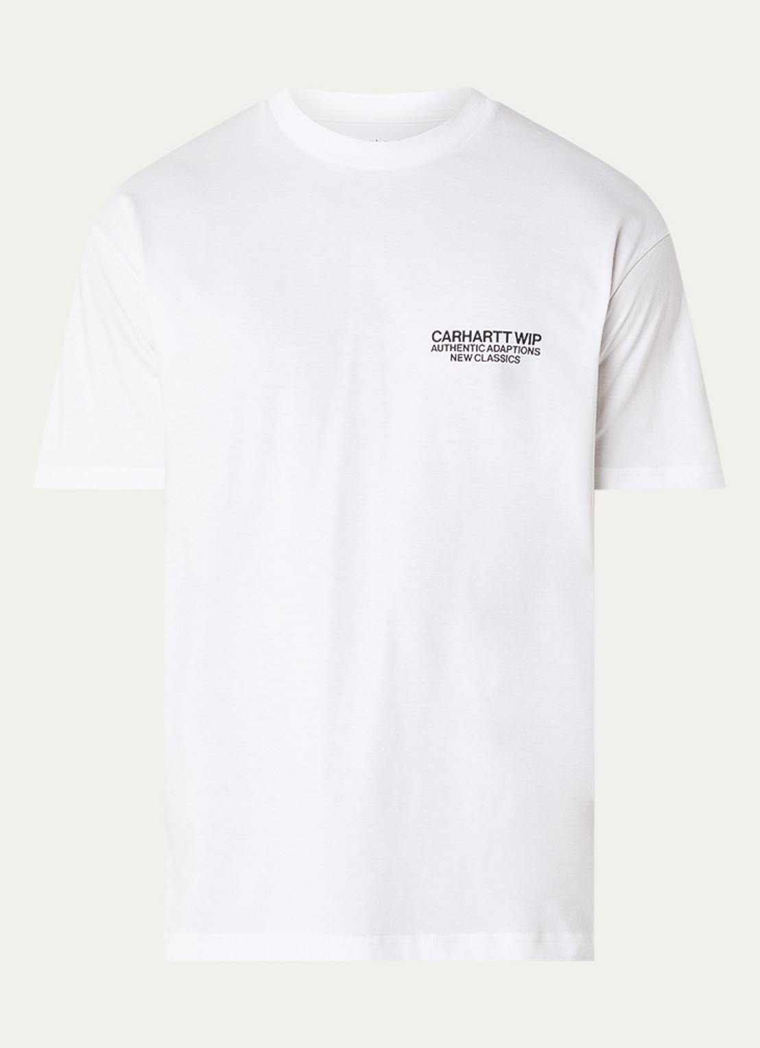 Carhartt WIP Sean Hamilton T-shirt met logo- en backprint - voorkant wit