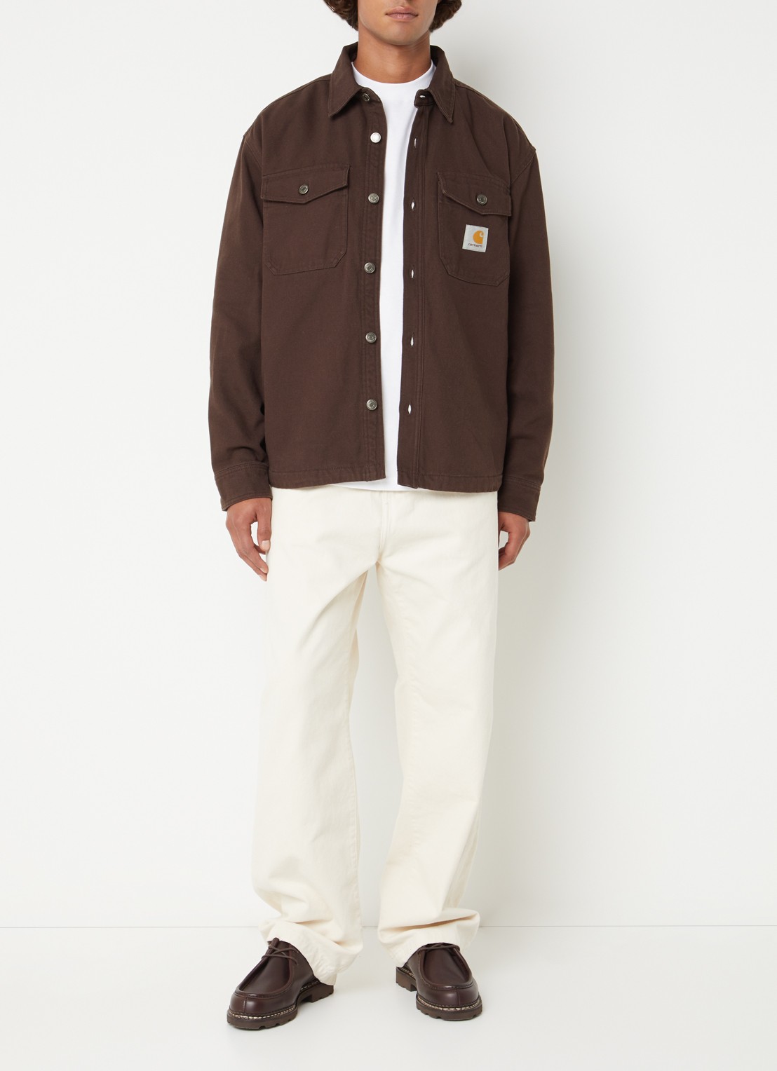 Carhartt WIP Selby jack met borstzakken - voorkant 3 bordeauxrood