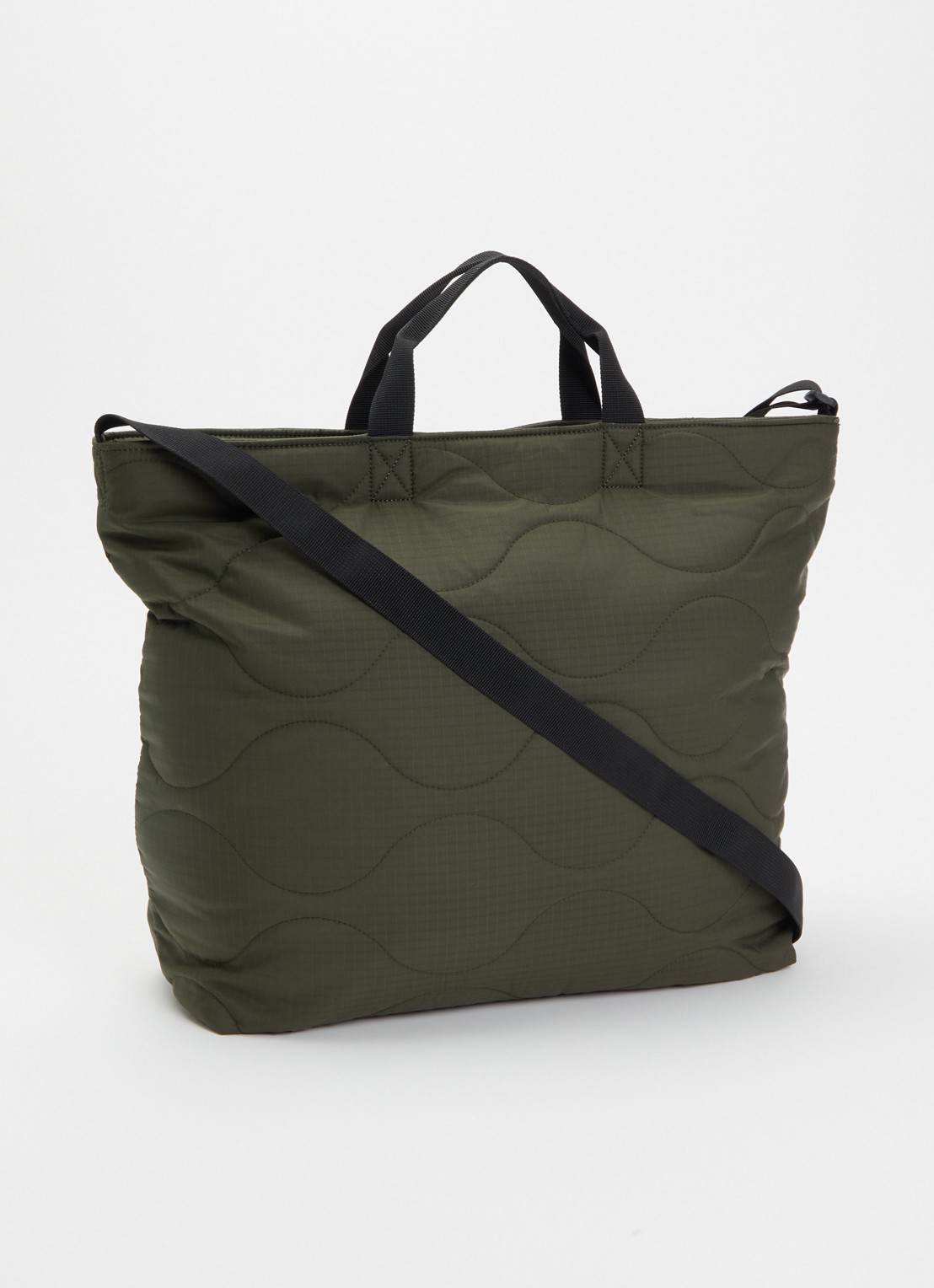 Carhartt WIP Skye shopper met logo en doorgestikte details - achterkant 5 legergroen