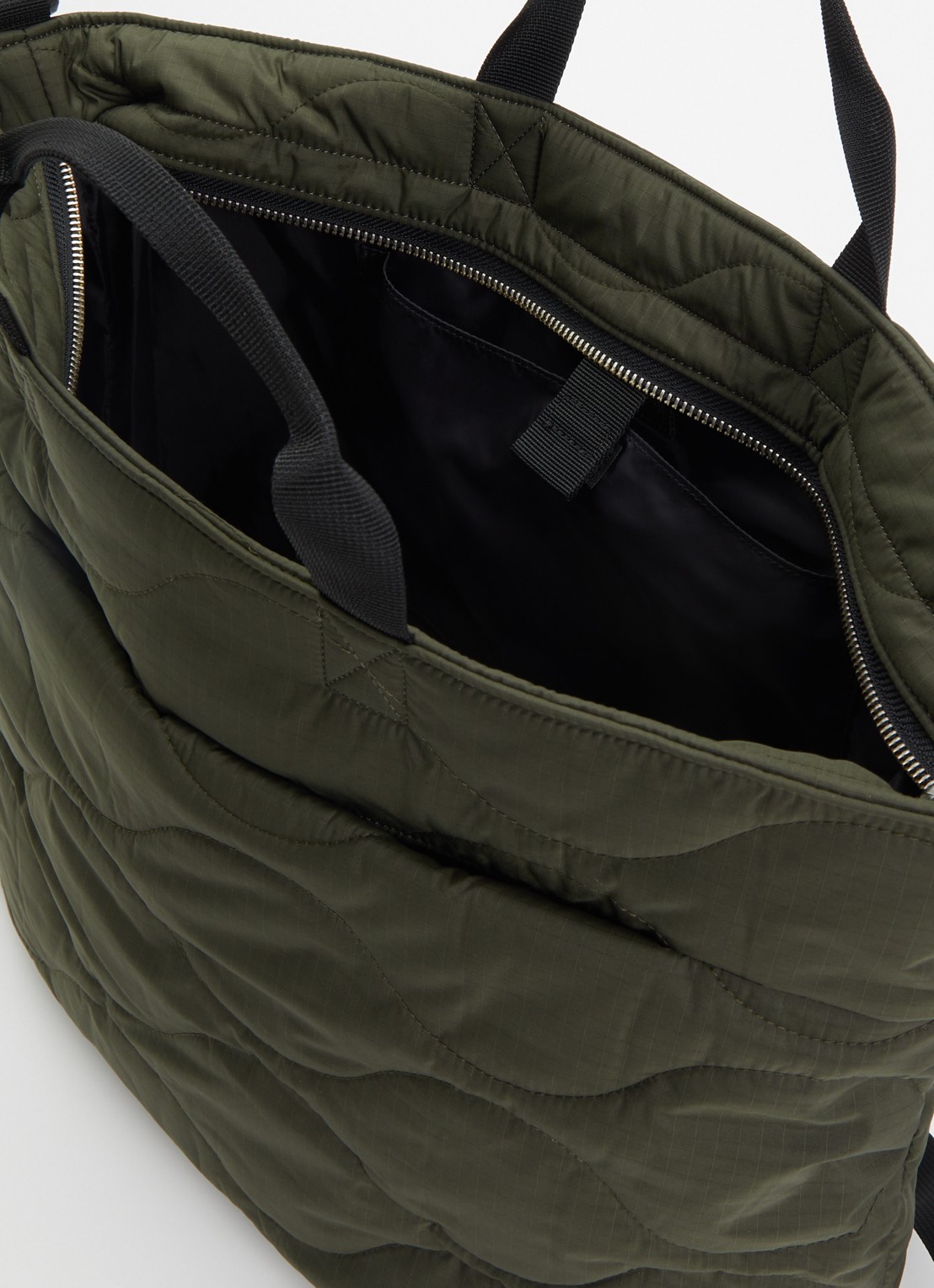 Carhartt WIP Skye shopper met logo en doorgestikte details - detail 2 legergroen